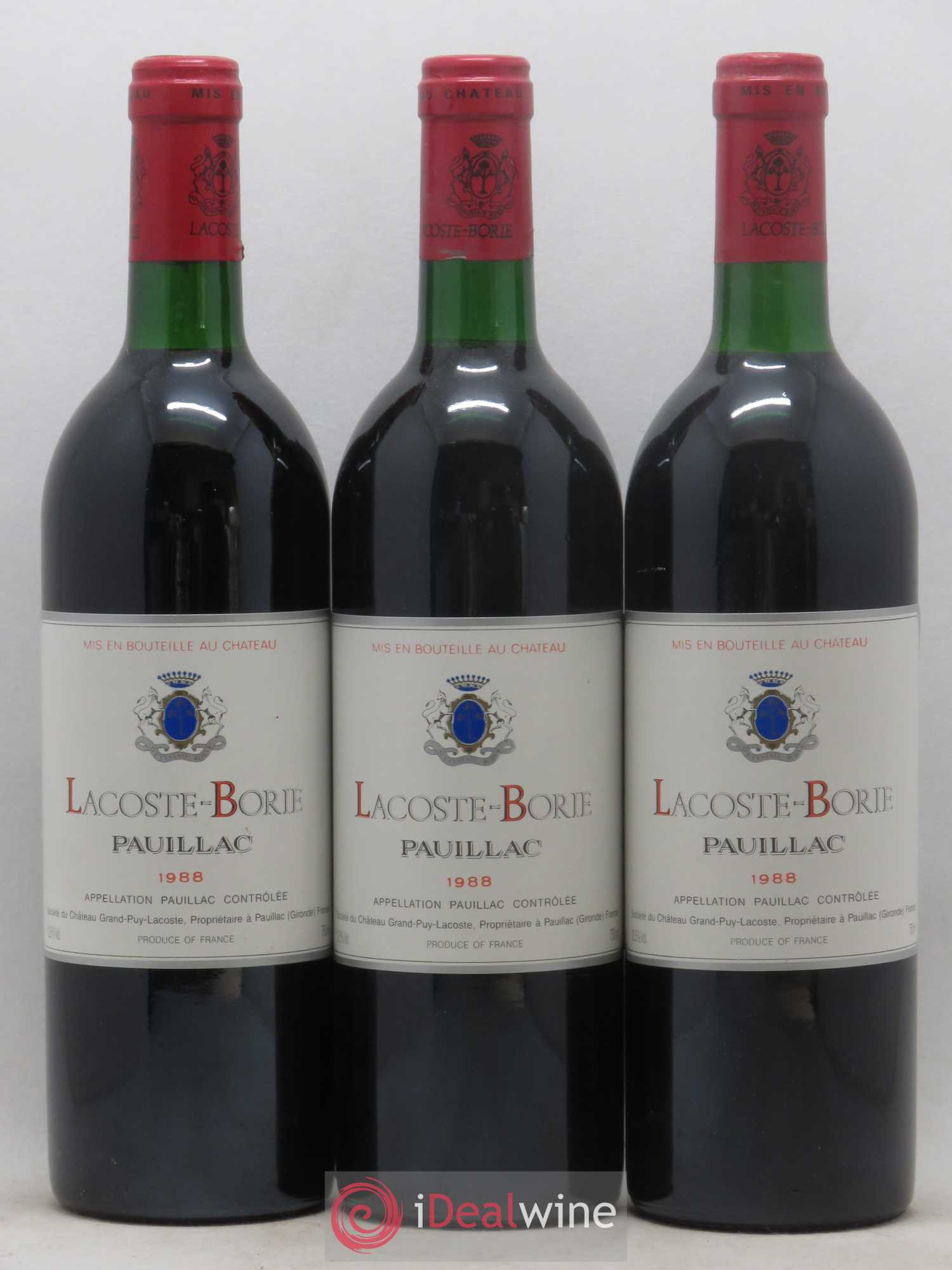Lacoste Borie 1988 - Lot de 12 bouteilles - 2