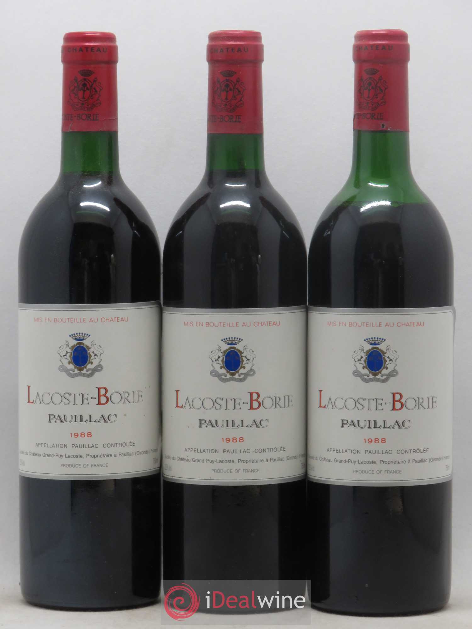 Lacoste Borie 1988 - Lot de 12 bouteilles - 3