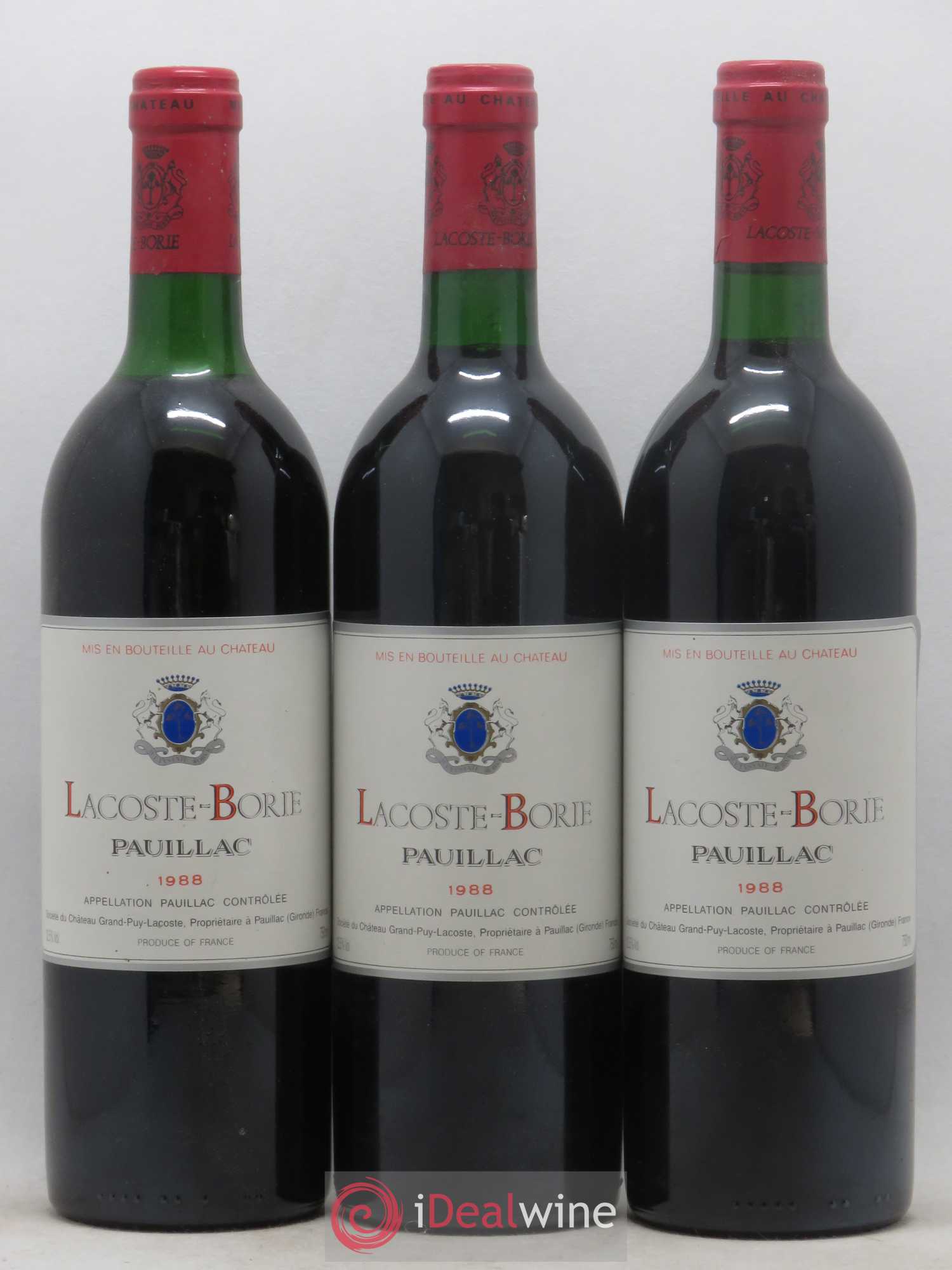 Lacoste Borie 1988 - Lot de 12 bouteilles - 4