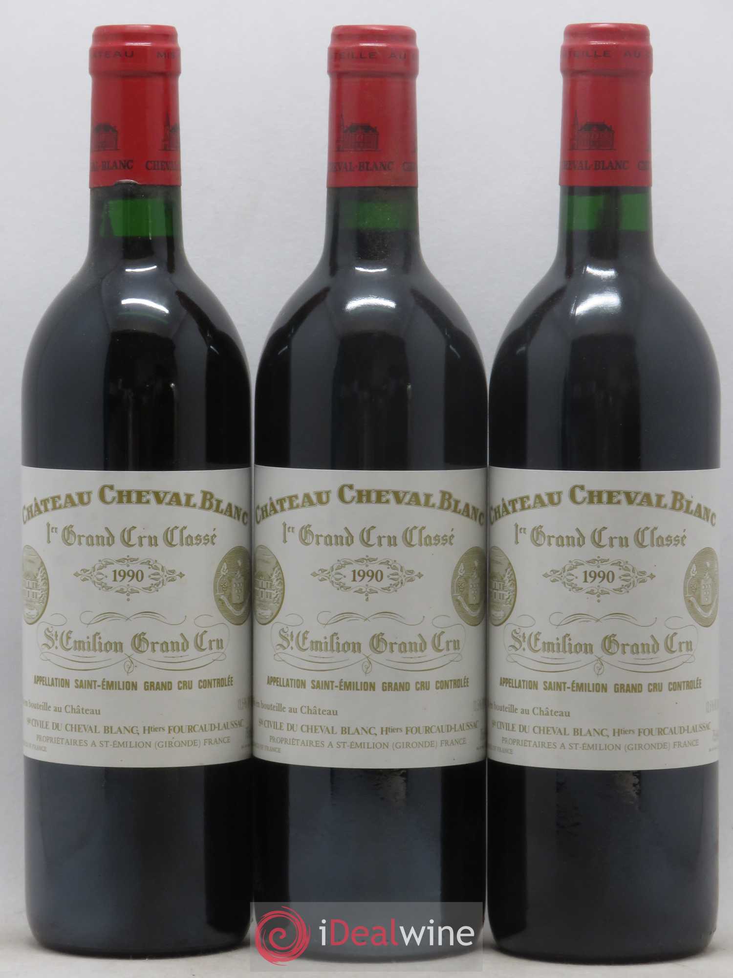 Château Cheval Blanc 1er Grand Cru Classé A 1990 - Lot de 12 bouteilles - 1
