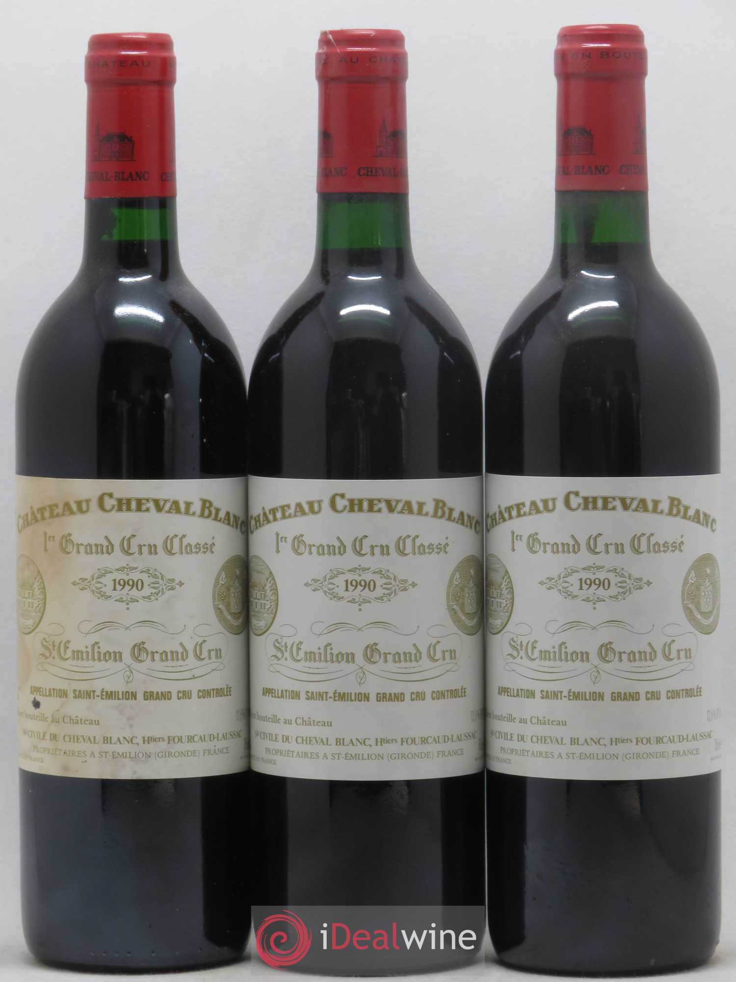 Château Cheval Blanc 1er Grand Cru Classé A 1990 - Lot de 12 bouteilles - 3