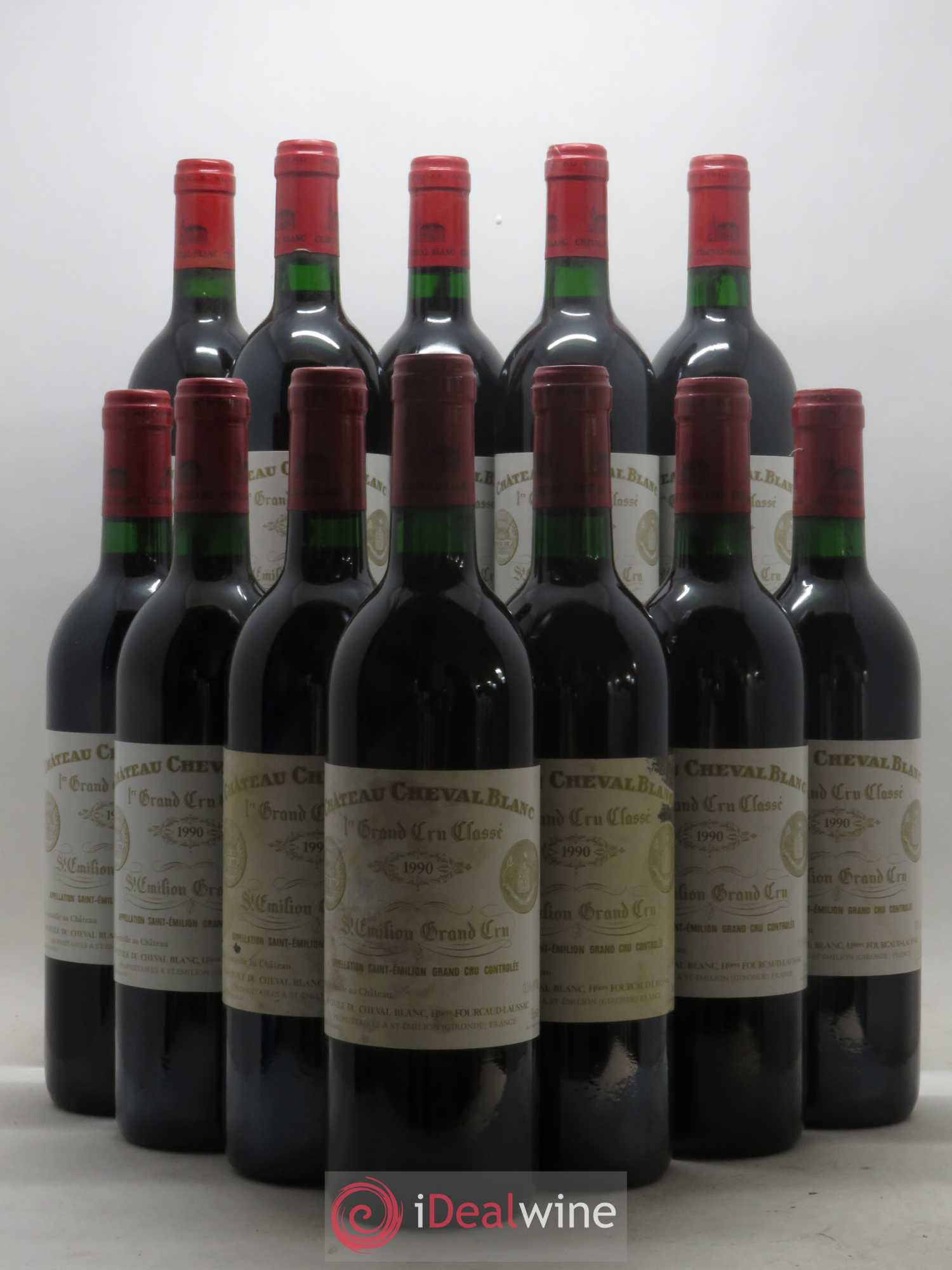 Château Cheval Blanc 1er Grand Cru Classé A 1990 - Lot de 12 bouteilles - 0