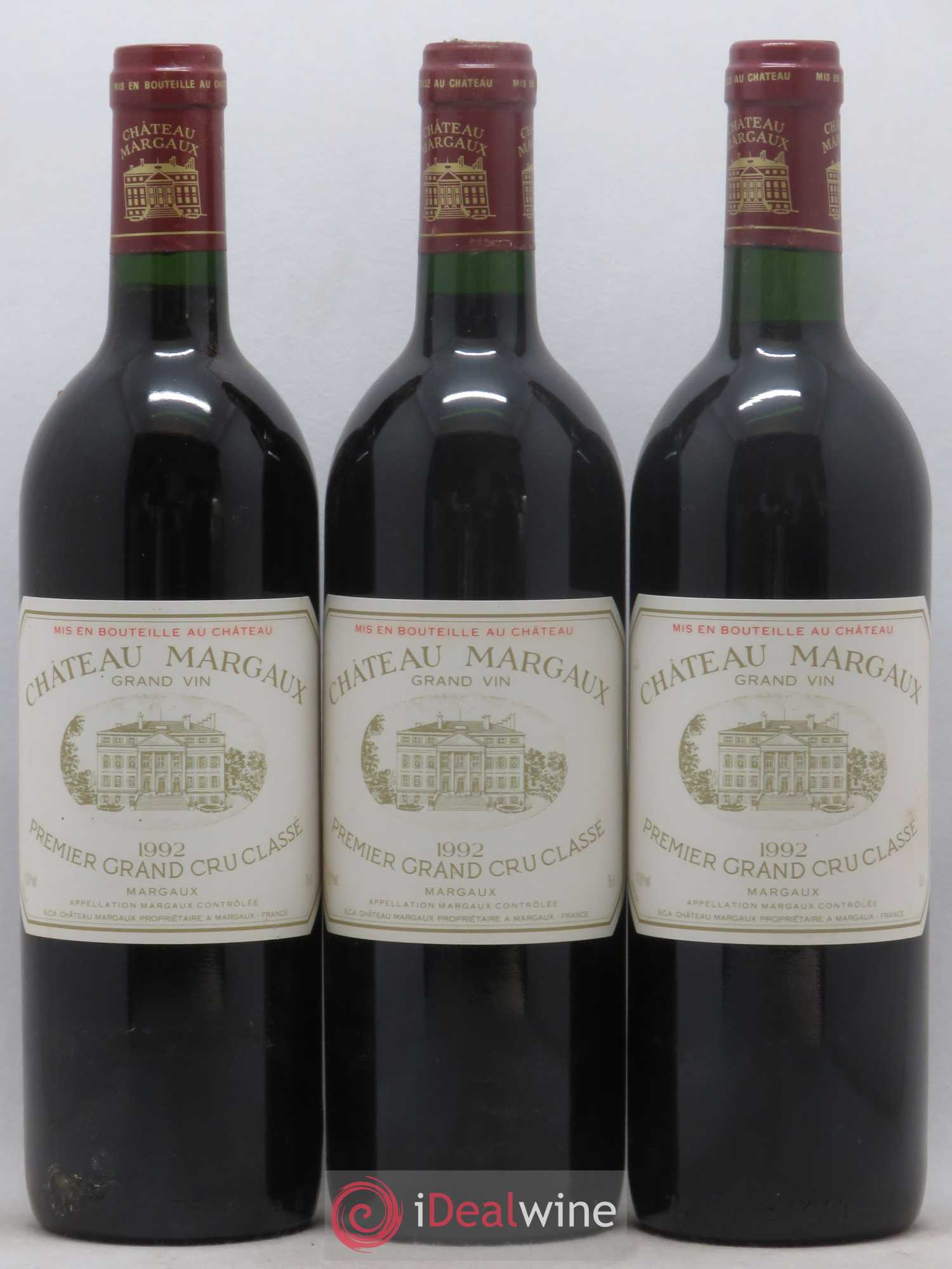 Château Margaux 1er Grand Cru Classé 1992 - Lot de 6 bouteilles - 1