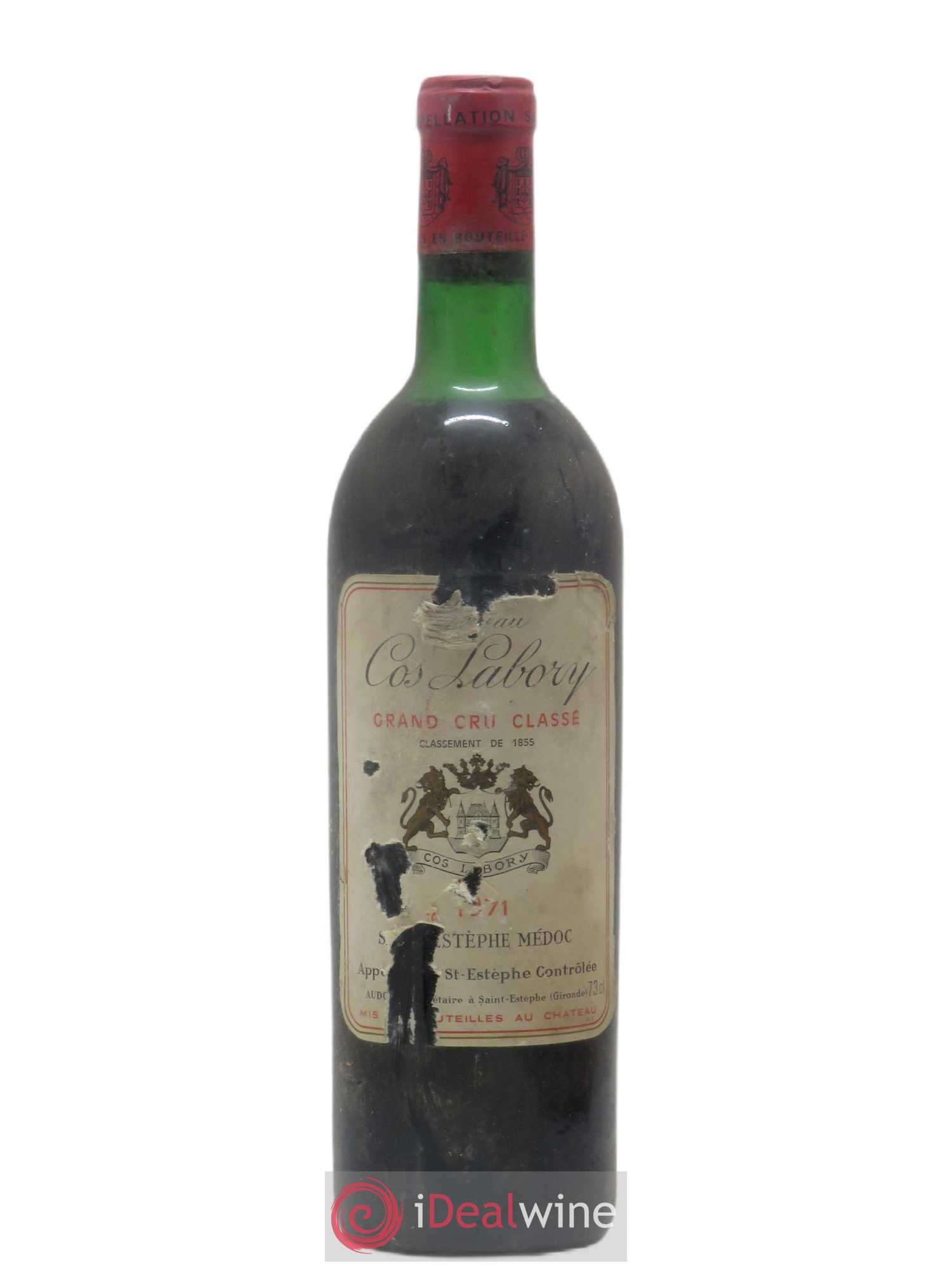 Château Cos Labory 5ème Grand Cru Classé 1971 - Lot de 1 bouteille - 0