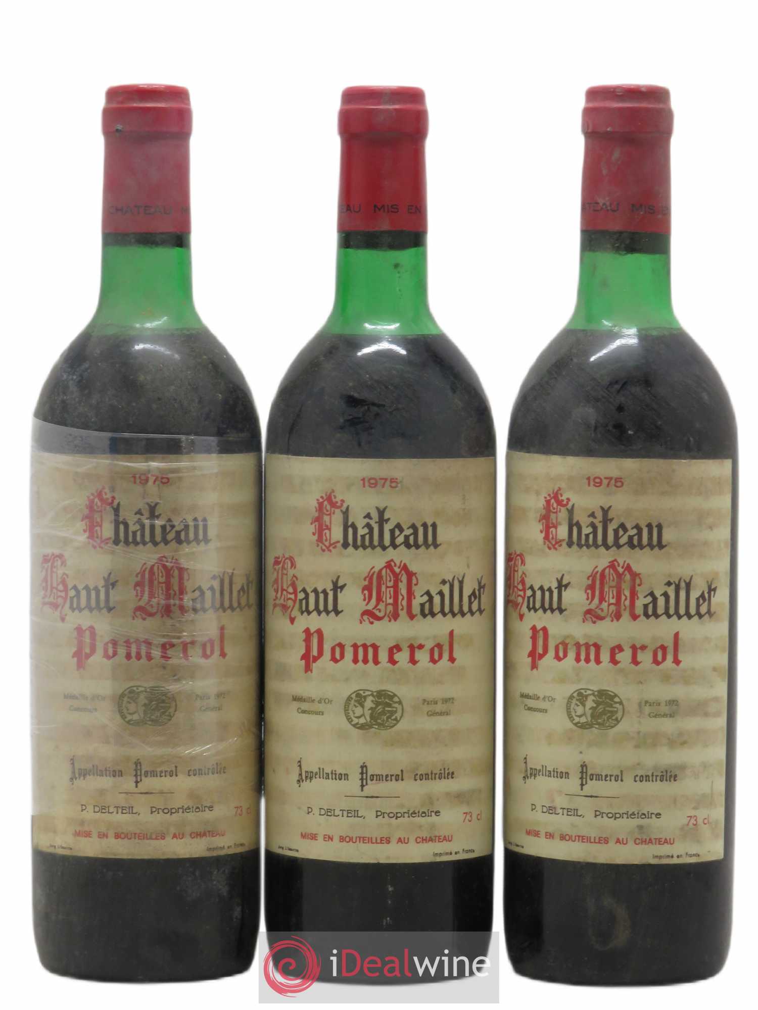 Château Haut-Maillet (sans prix de réserve) 1975 - Lot de 3 bouteilles - 0