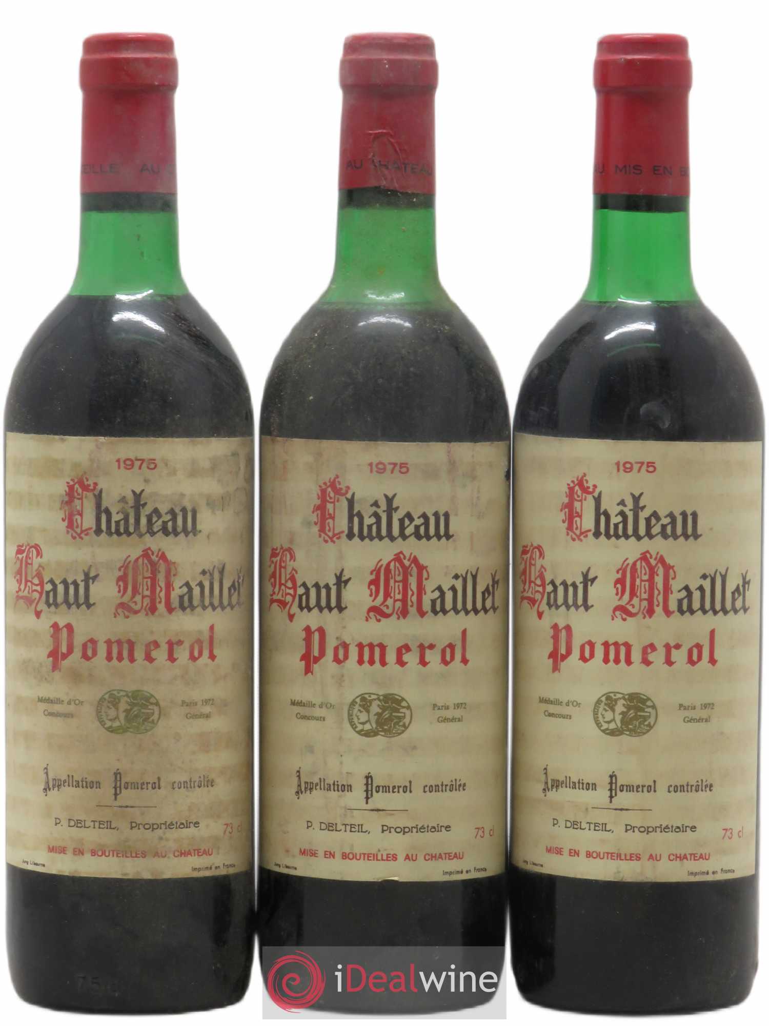 Château Haut-Maillet (sans prix de réserve) 1975 - Lot de 3 bouteilles - 0