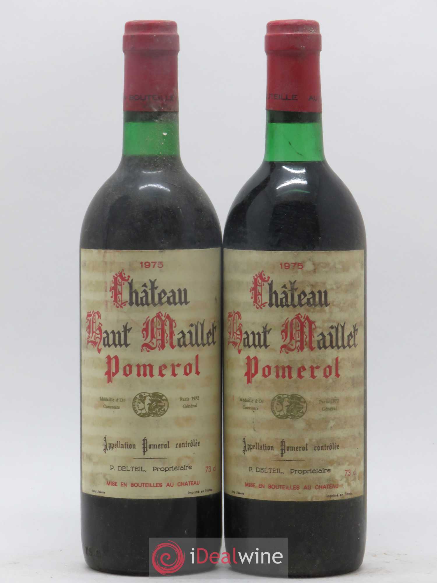 Château Haut-Maillet 1975 - Lot de 2 bouteilles - 0