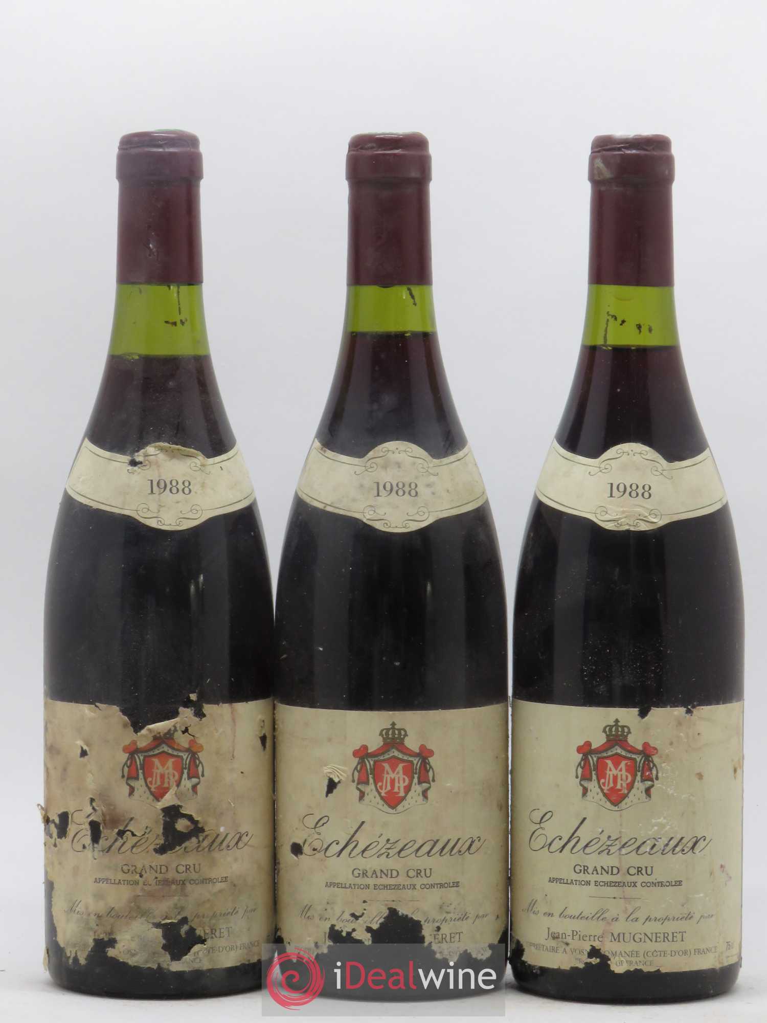 Echezeaux Grand Cru Domaine Jean-Pierre Mugneret 1988 - Lot de 3 bouteilles - 0