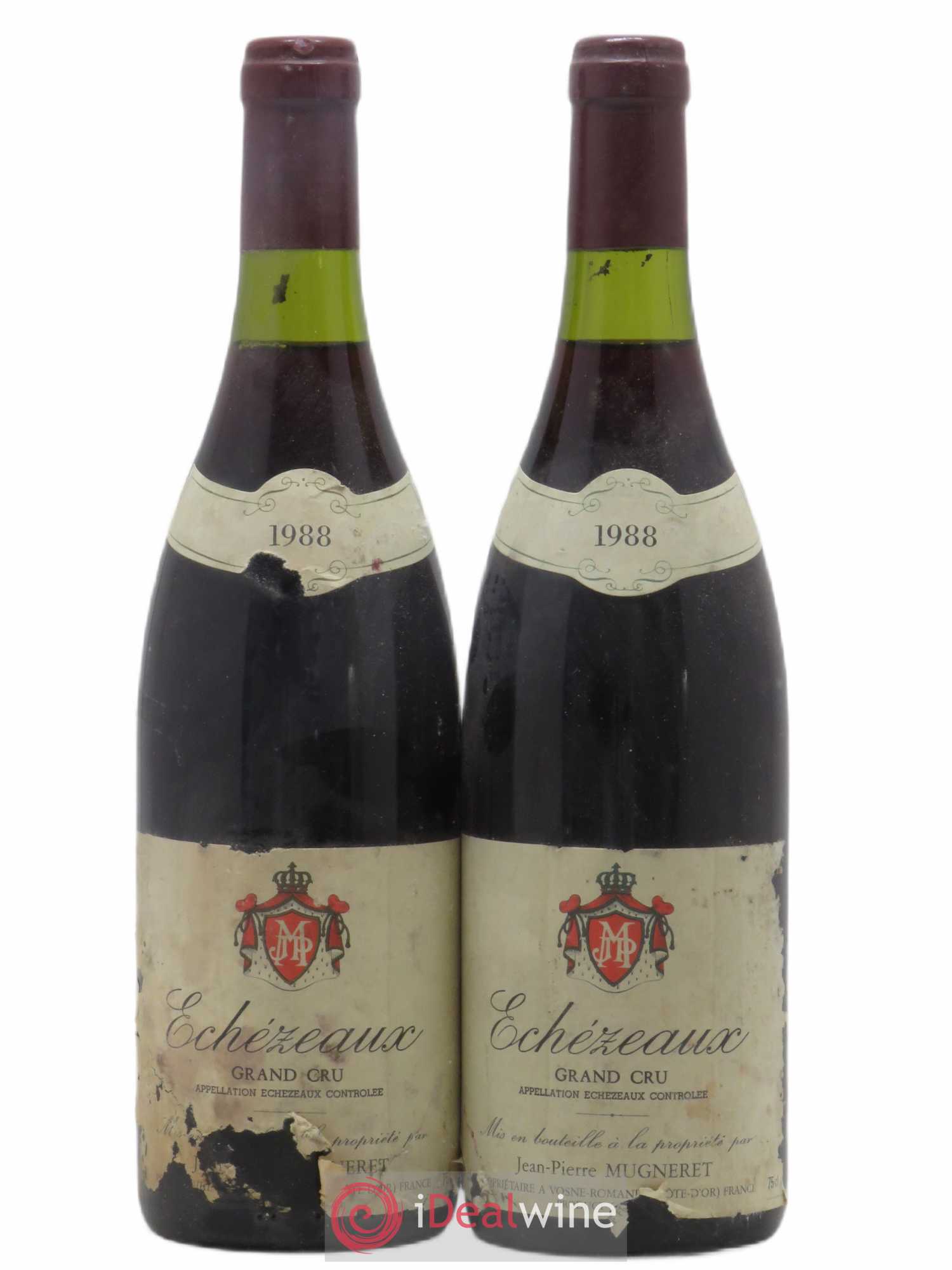 Echezeaux Grand Cru Domaine Jean-Pierre Mugneret 1988 - Lot de 2 bouteilles - 0
