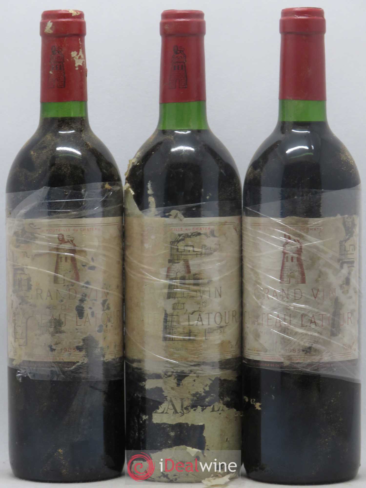 Château Latour 1er Grand Cru Classé 1983 - Lot de 3 bouteilles - 0