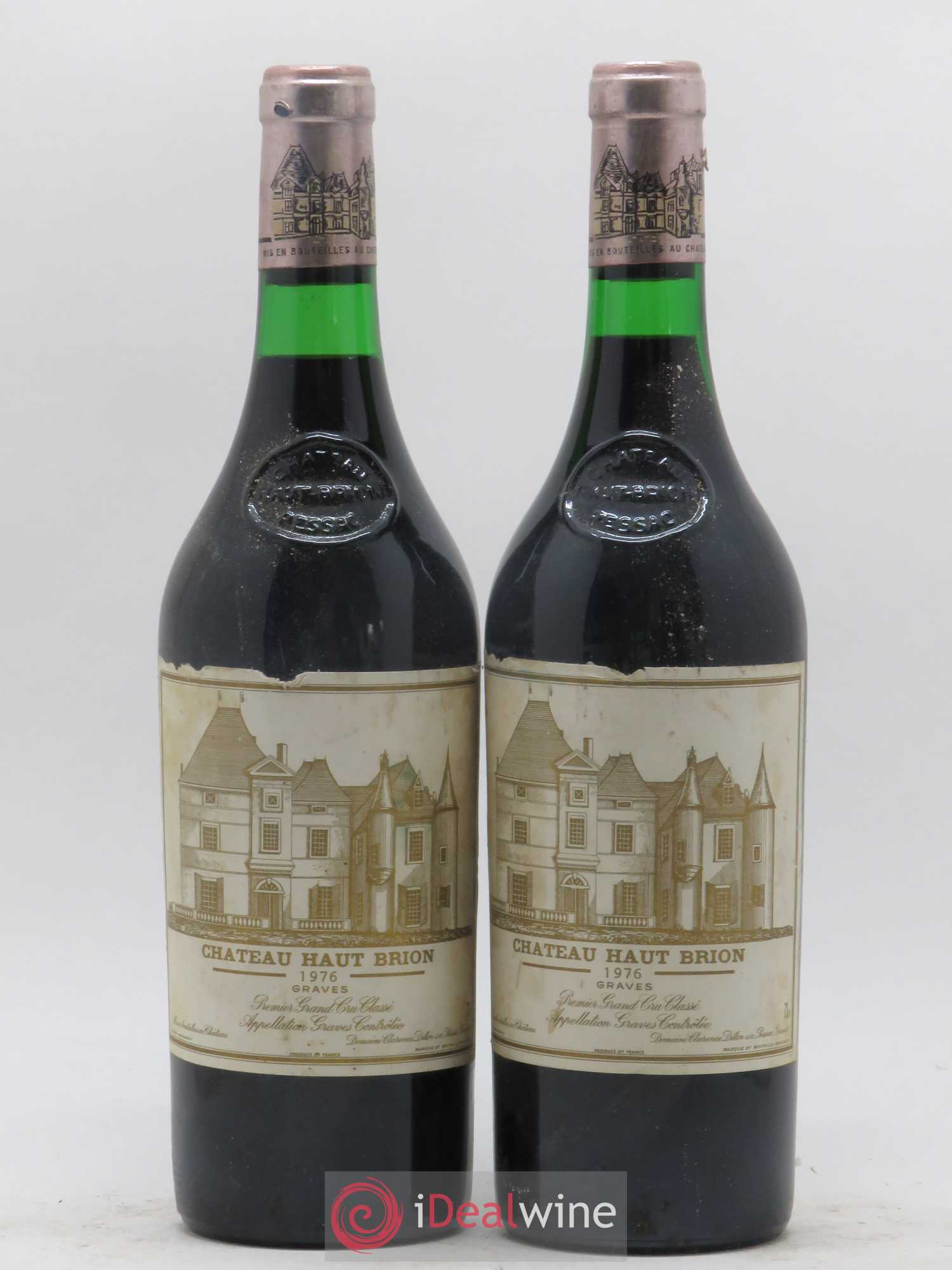Château Haut Brion 1er Grand Cru Classé 1976 - Lot de 2 bouteilles - 0