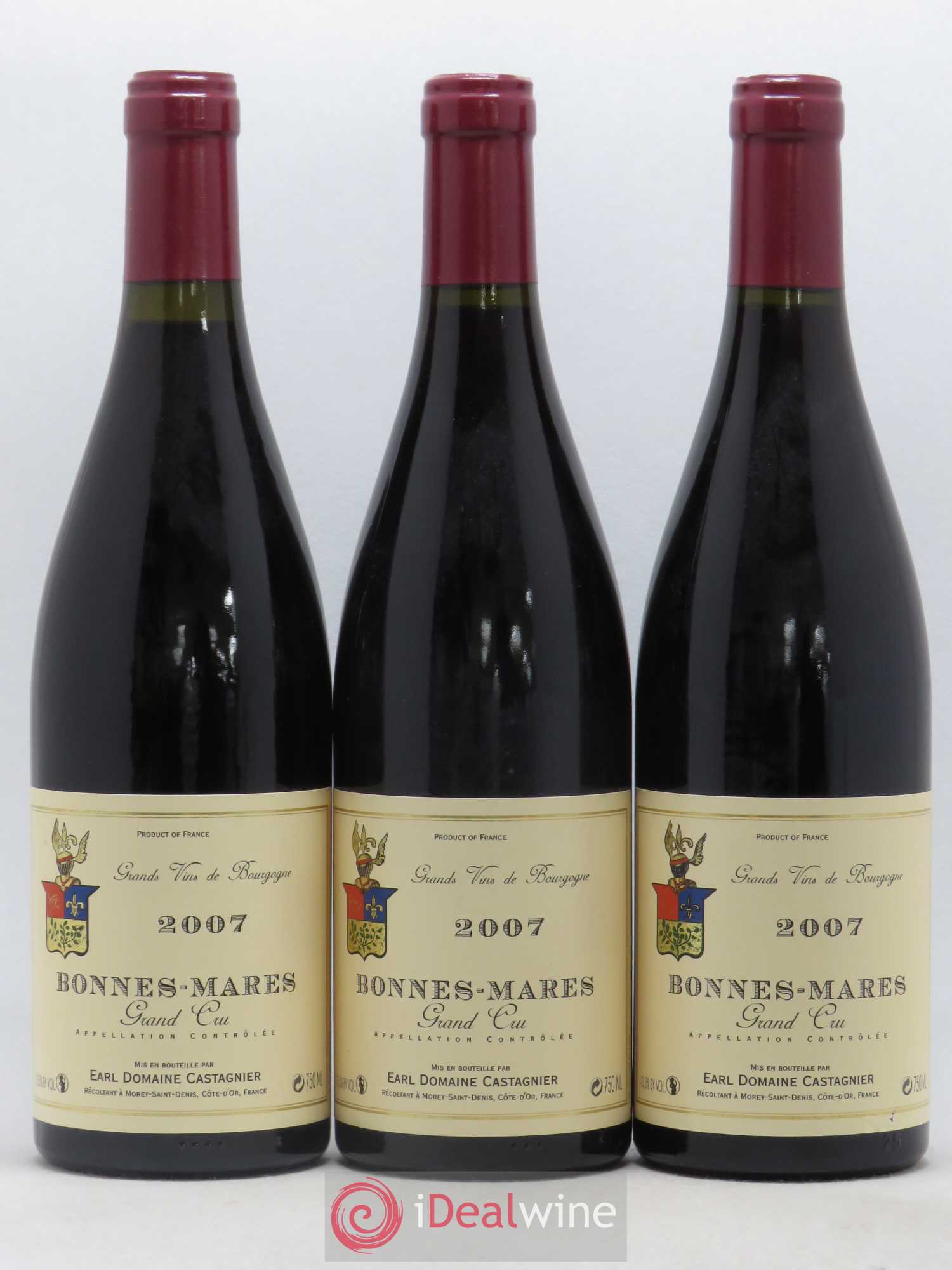 Bonnes-Mares Grand Cru Castagnier (Domaine) 2007 - Lot de 3 bouteilles - 0