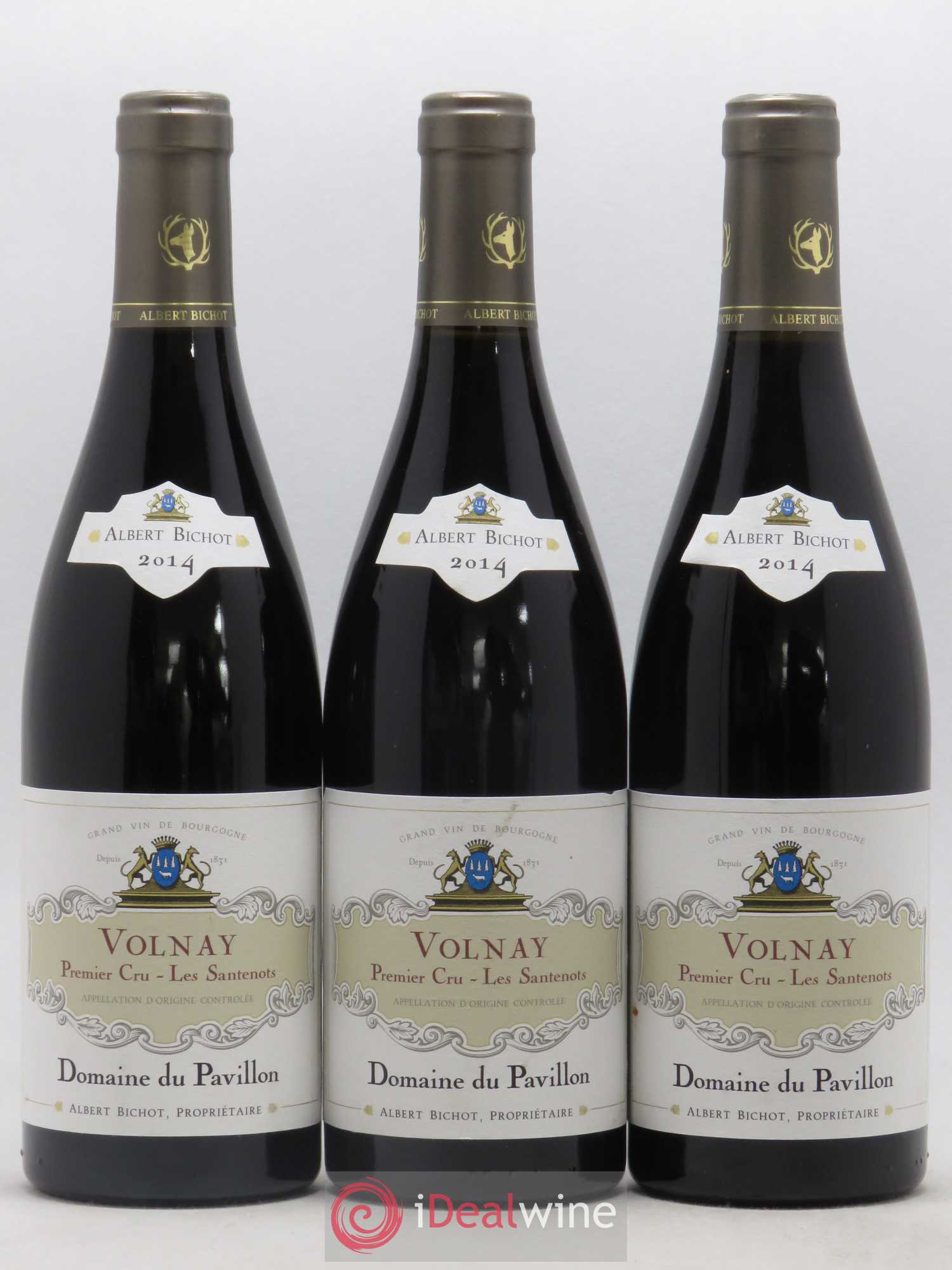 Volnay 1er Cru Les Santenots Domaine du Pavillon - Albert Bichot 2014 - Lot de 3 bouteilles - 0
