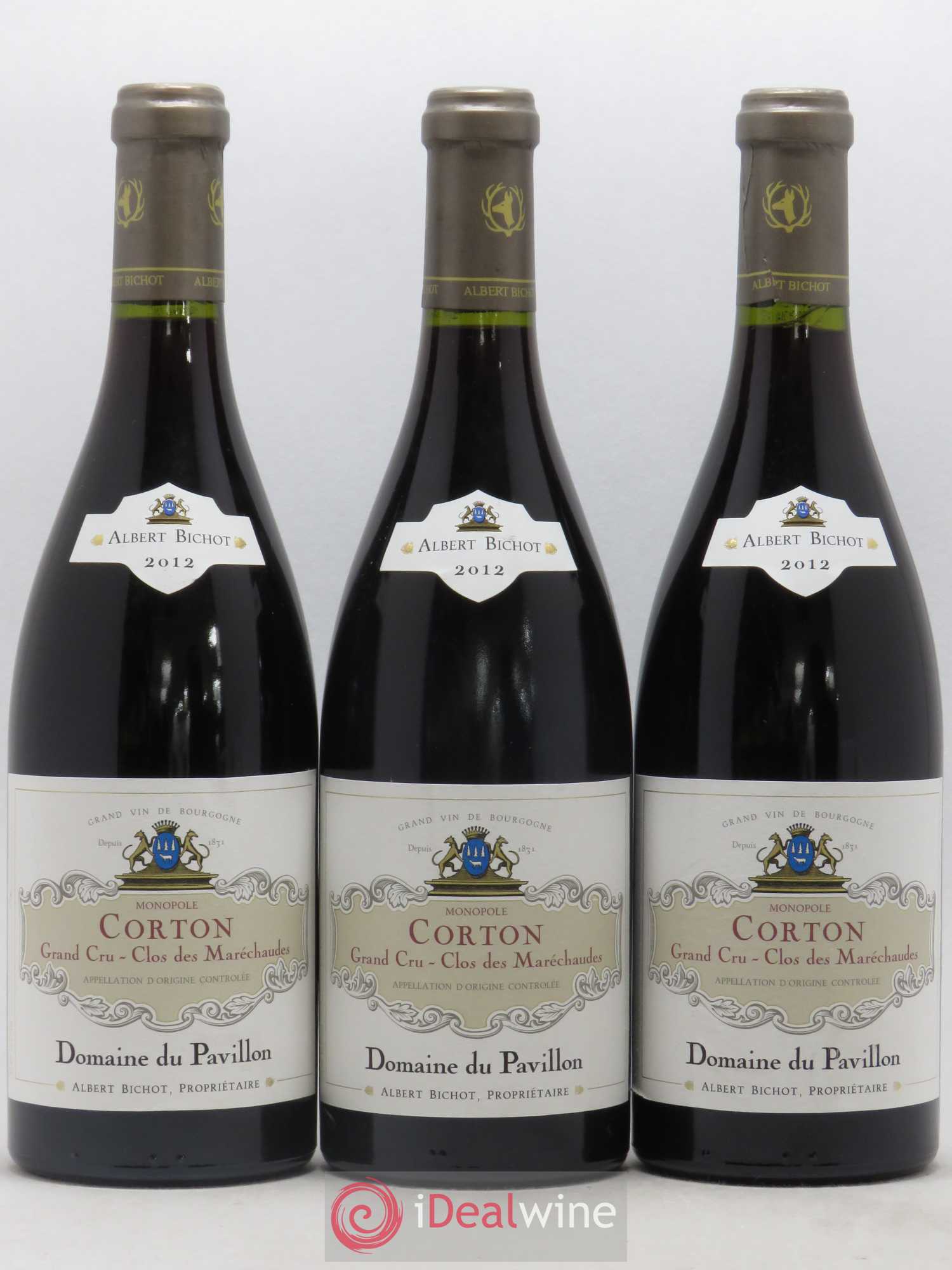 Corton Grand Cru Clos des Maréchaudes Domaine du Pavillon - Albert Bichot 2012 - Lot de 3 bouteilles - 0