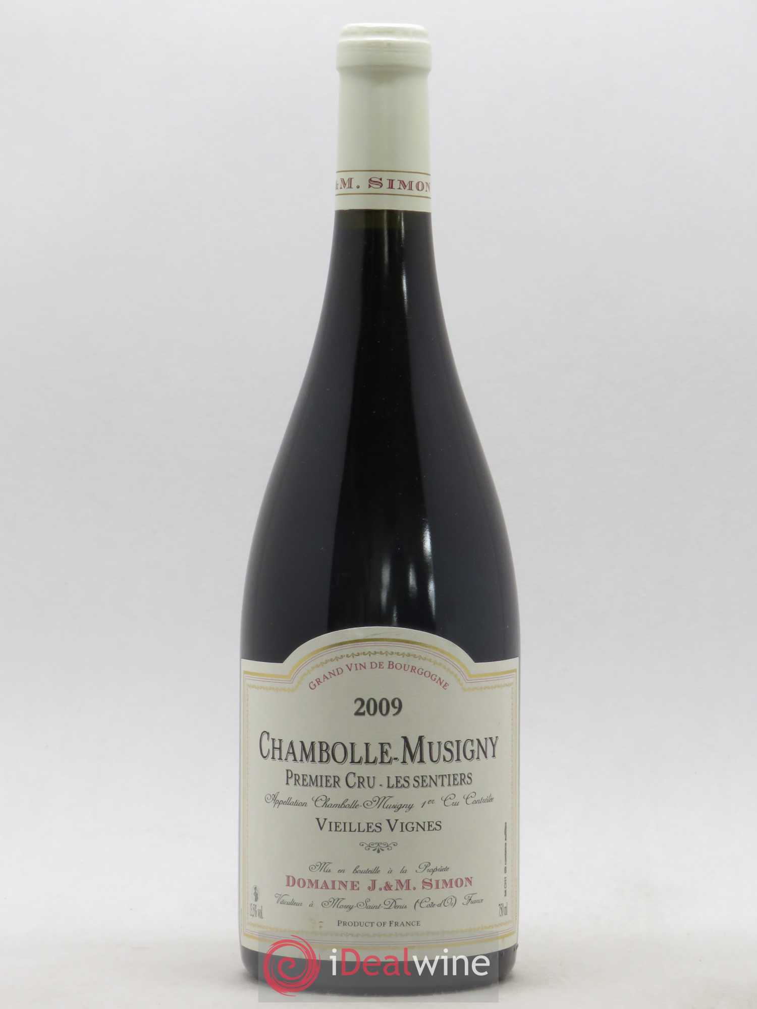Chambolle-Musigny 1er Cru Les Sentiers Vieilles Vignes Domaine Simon 2009 - Posten von 1 Flasche - 0