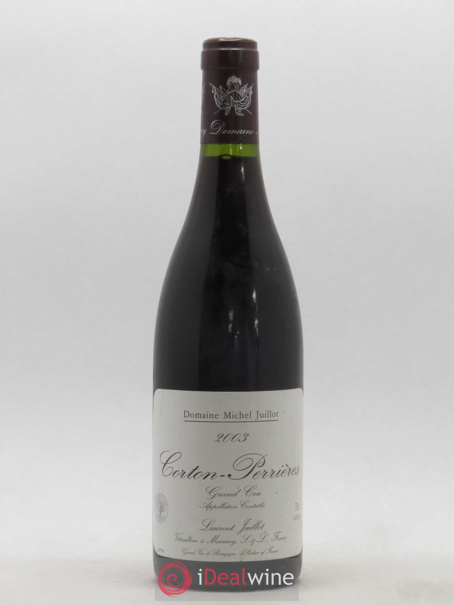 Corton-Perrières Grand Cru Michel Juillot (Domaine) 2003 - Lot de 1 bouteille - 0