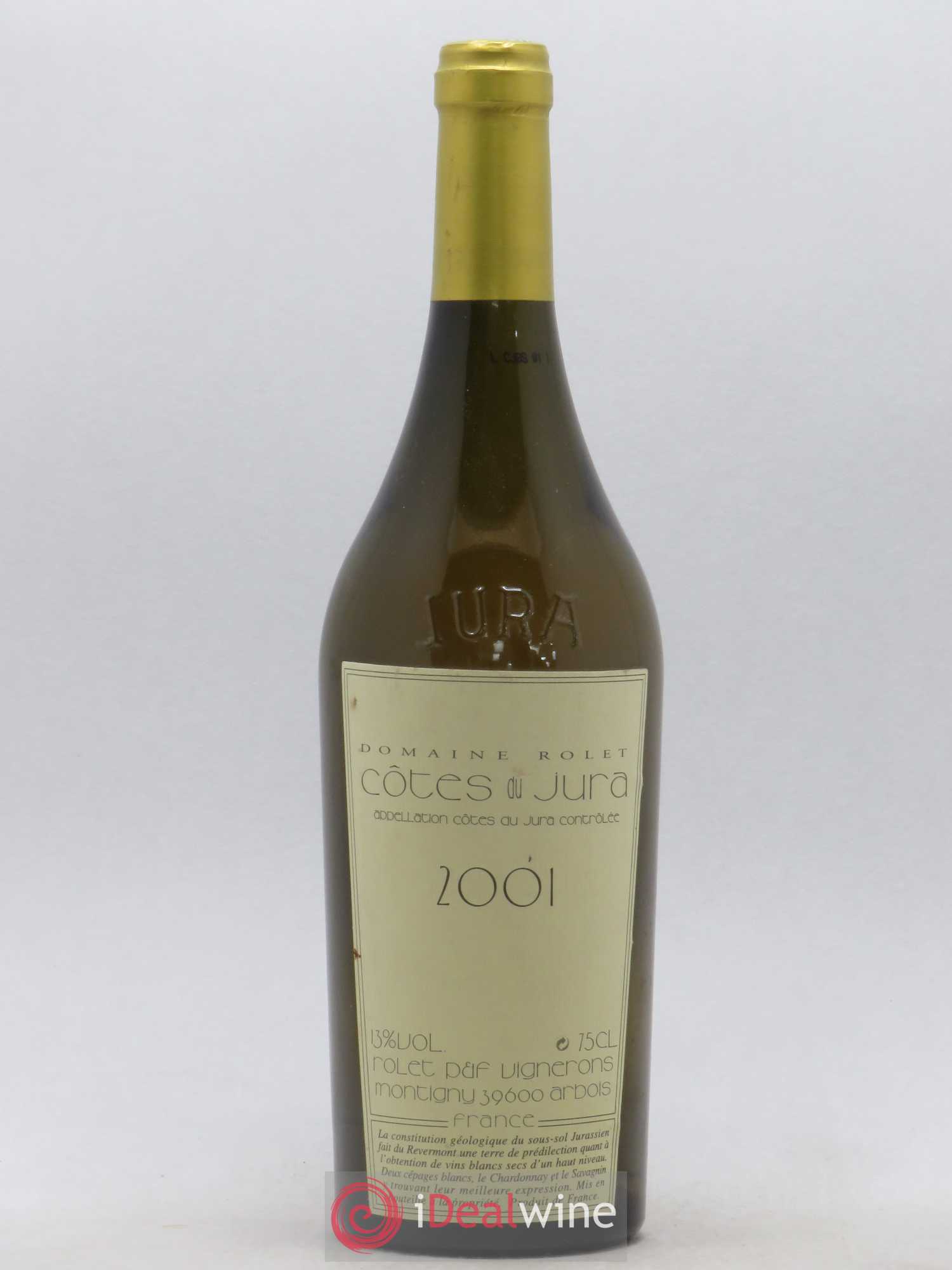 Côtes du Jura Rolet 2001 - Lot de 1 bouteille - 0