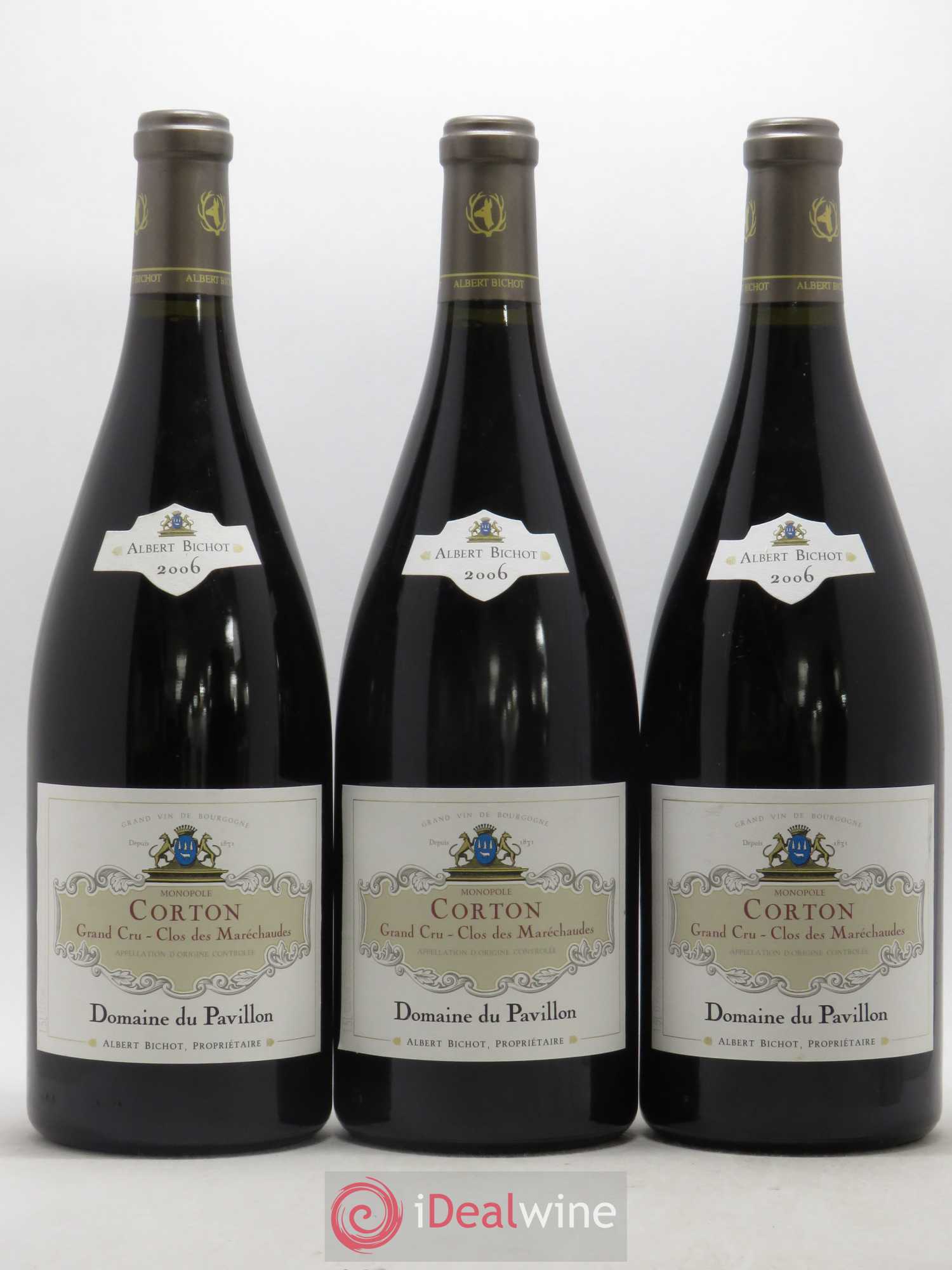 Corton Grand Cru Clos des Maréchaudes Domaine du Pavillon - Albert Bichot 2006 - Lot de 3 magnums - 0