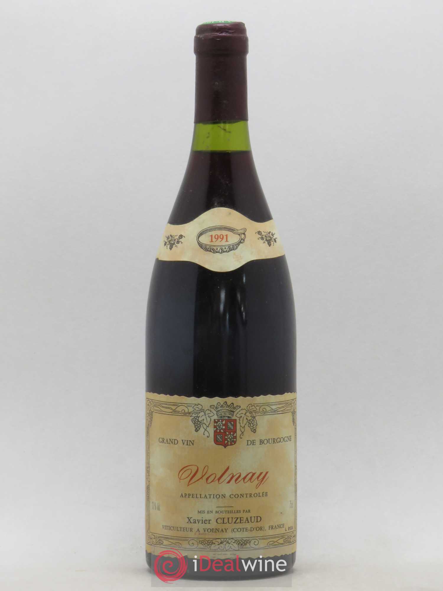 Volnay 1er Cru Cluzeaud Xavier (sans prix de réserve) 1991 - Posten von 1 Flasche - 0