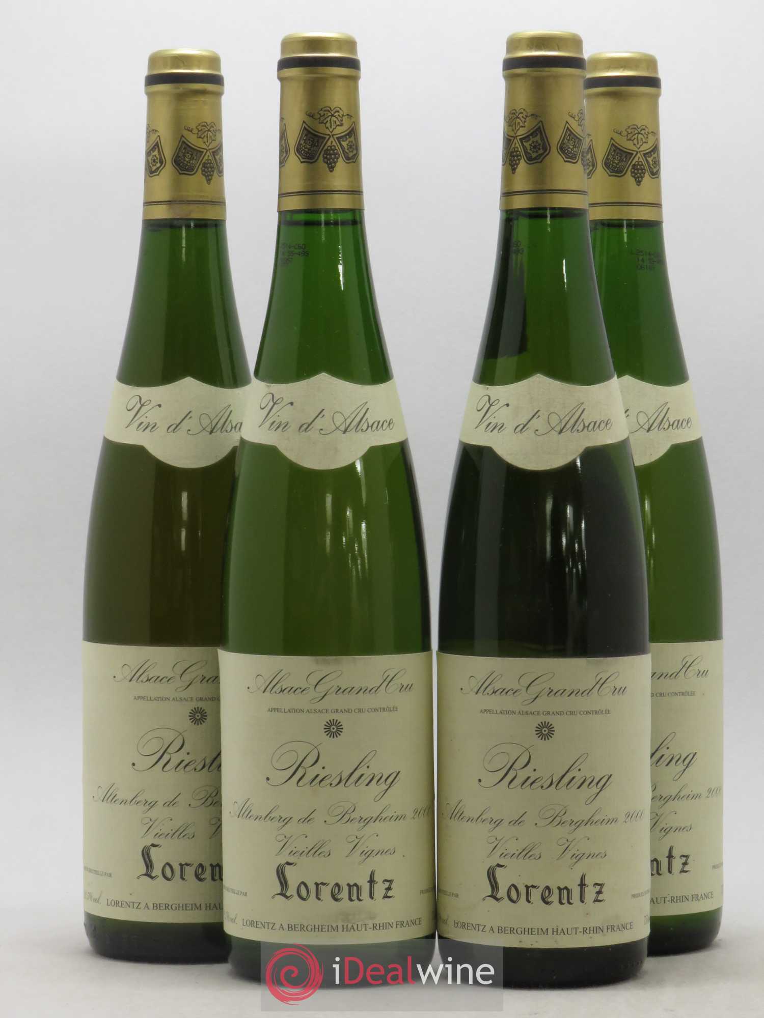 Riesling Grand Cru Altenberg De Bergheim Vieilles Vignes Lorentz 2000 - Posten von 4 Flaschen - 0