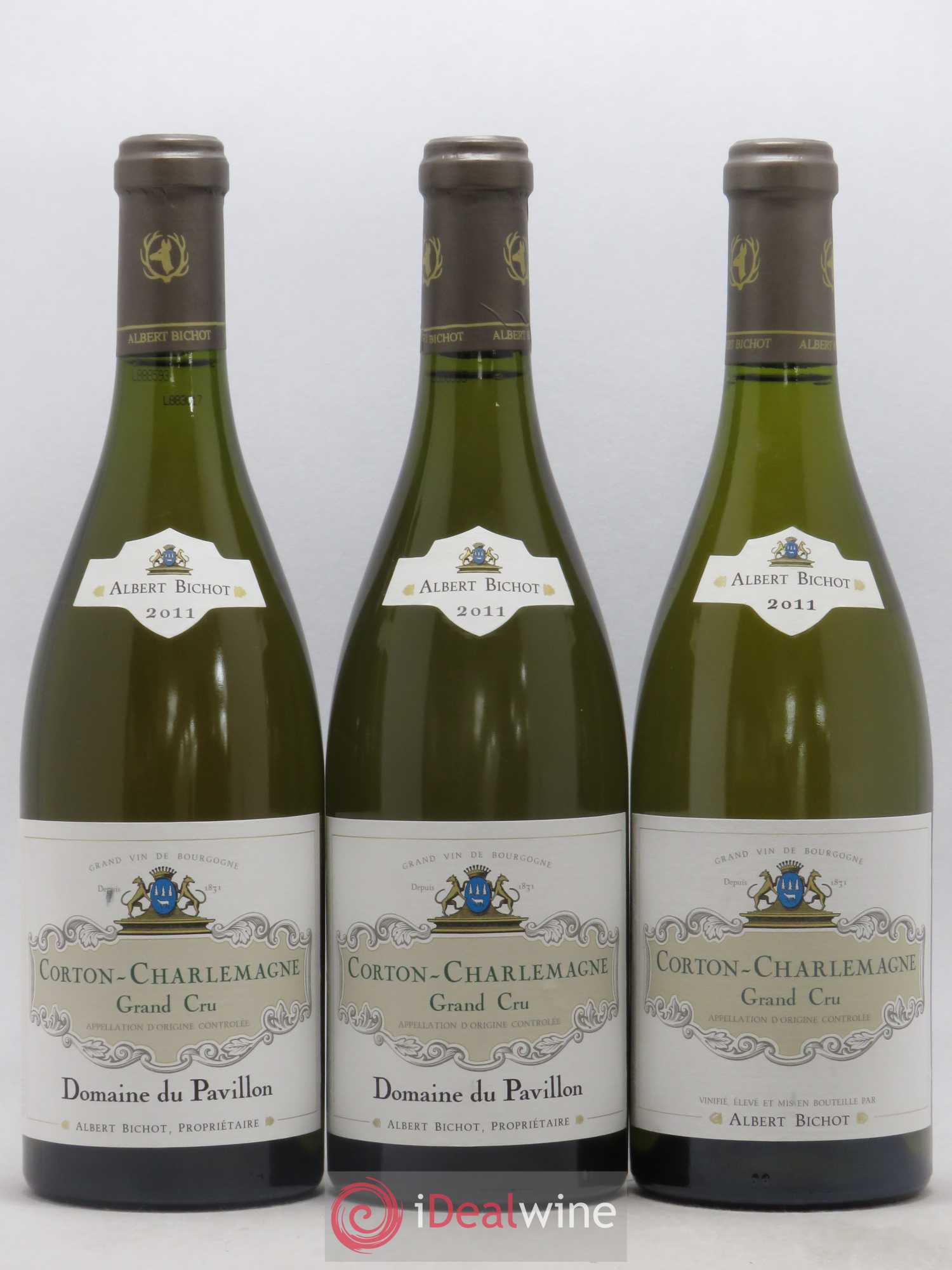 Corton-Charlemagne Grand Cru Domaine du Pavillon - Albert Bichot 2011 - Lot de 3 bouteilles - 0