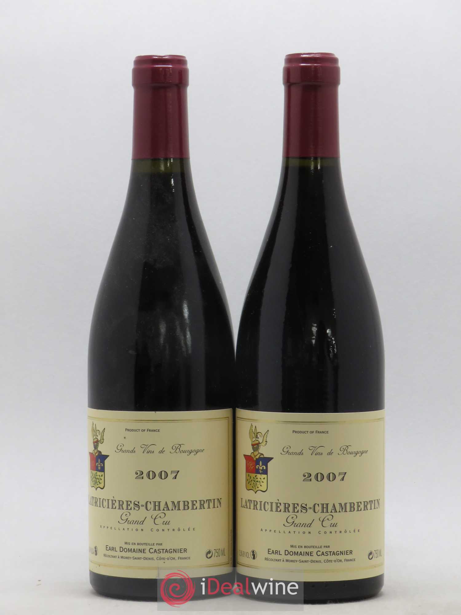 Latricières-Chambertin Grand Cru Domaine Castagnier 2007 - Lot de 2 bouteilles - 0