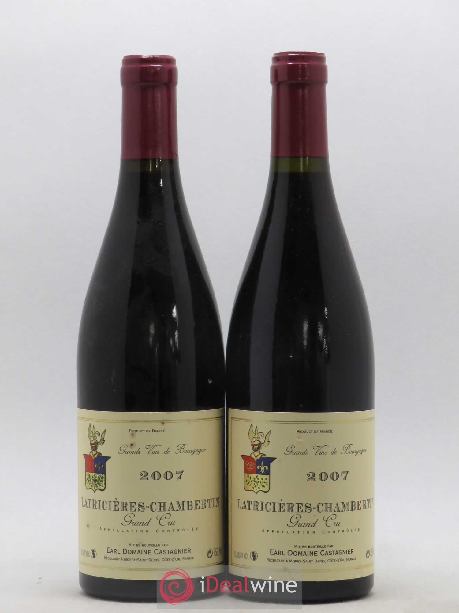 Latricières-Chambertin Grand Cru Domaine Castagnier 2007 - Lot de 2 bouteilles - 0