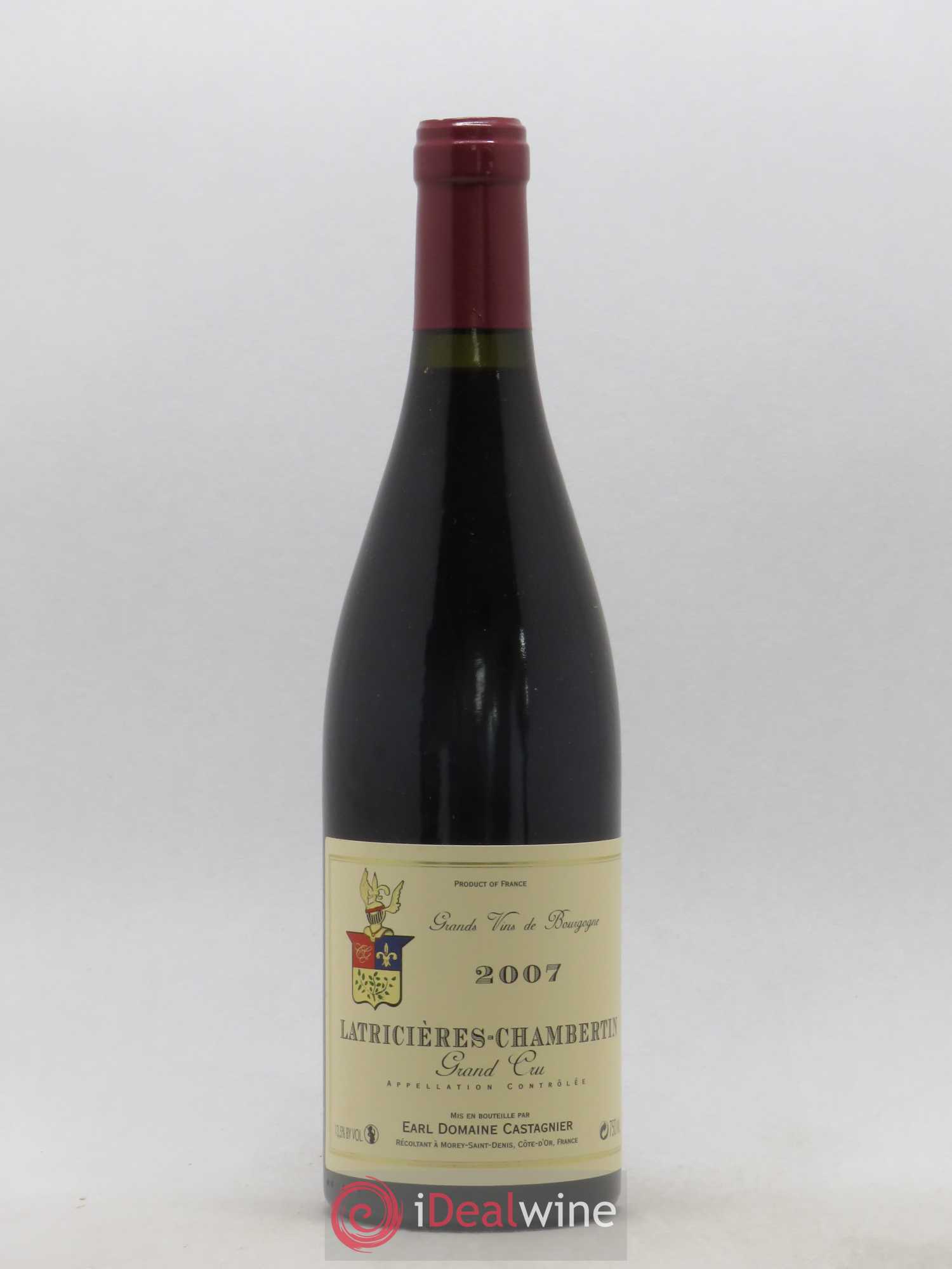 Latricières-Chambertin Grand Cru Domaine Castagnier 2007 - Lot de 1 bouteille - 0