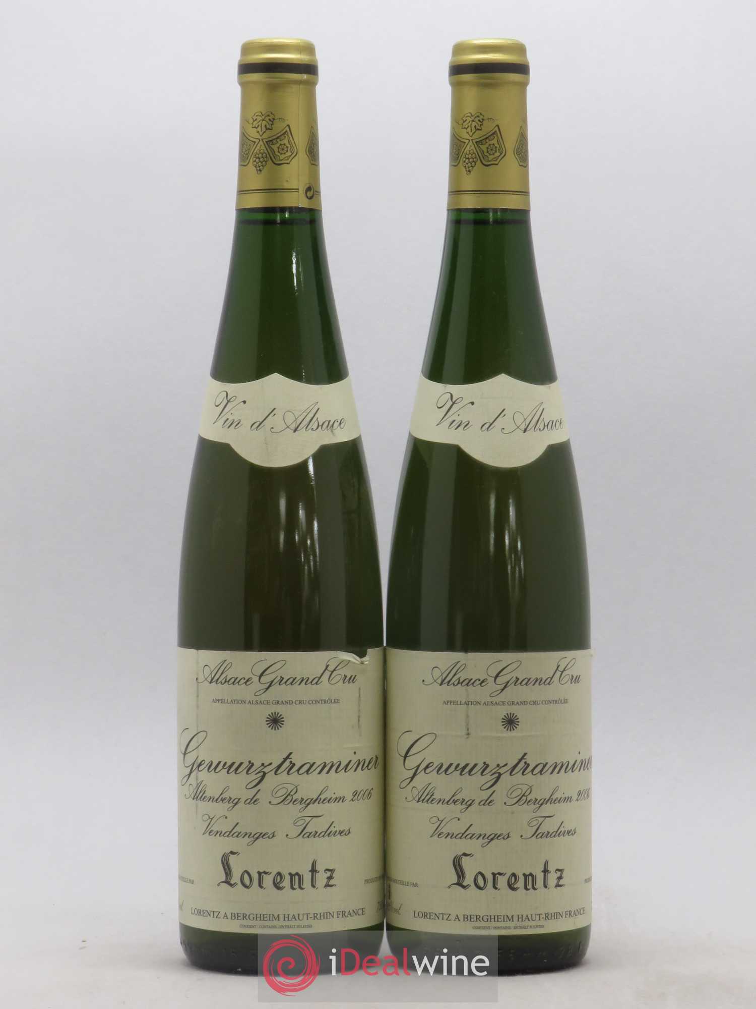Gewurztraminer Vendanges Tardives Grand Cru Altenberg De Bergheim Gustave Lorentz 2006 - Lotto di 2 bottiglie - 0