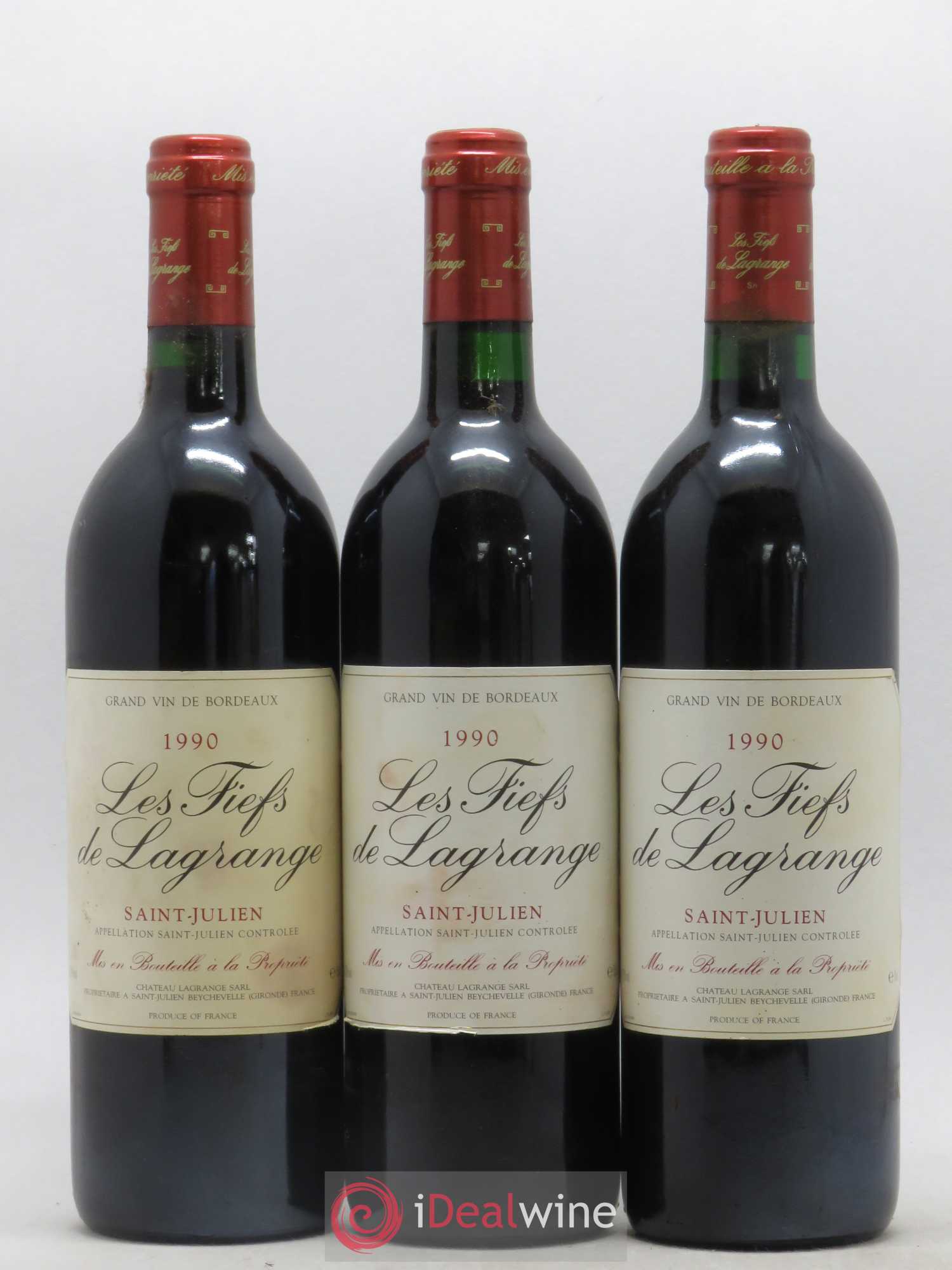 Les Fiefs de Lagrange Second Vin 1990 - Lot de 12 bouteilles - 3