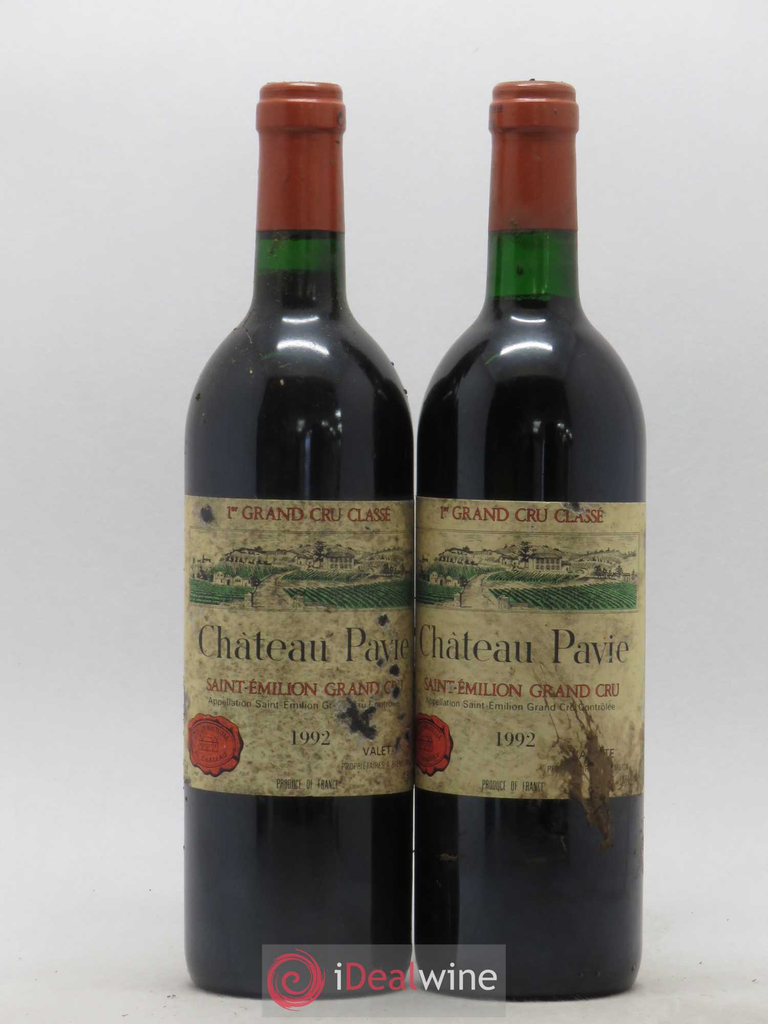 Château Pavie 1er Grand Cru Classé A 1992 - Lot de 2 bouteilles - 0