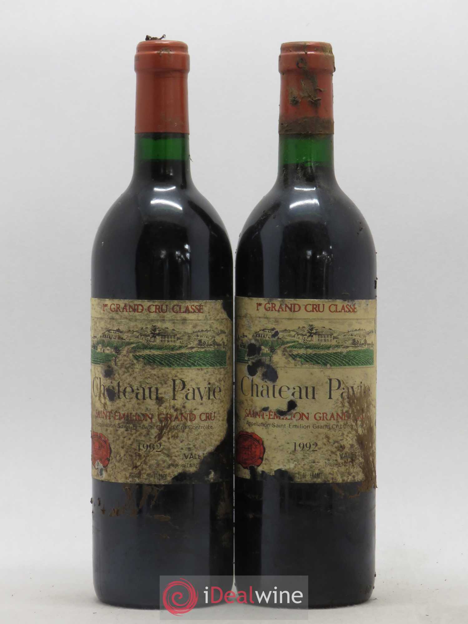 Château Pavie 1er Grand Cru Classé A 1992 - Lot de 2 bouteilles - 0