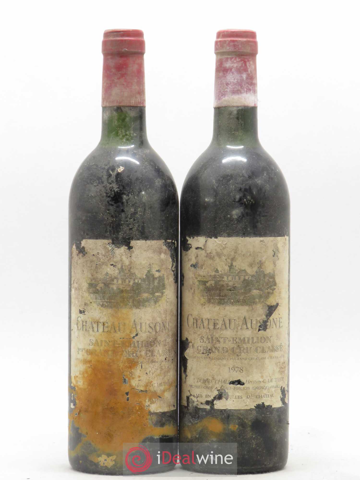 Château Ausone 1er Grand Cru Classé A 1978 - Lot de 2 bouteilles - 0