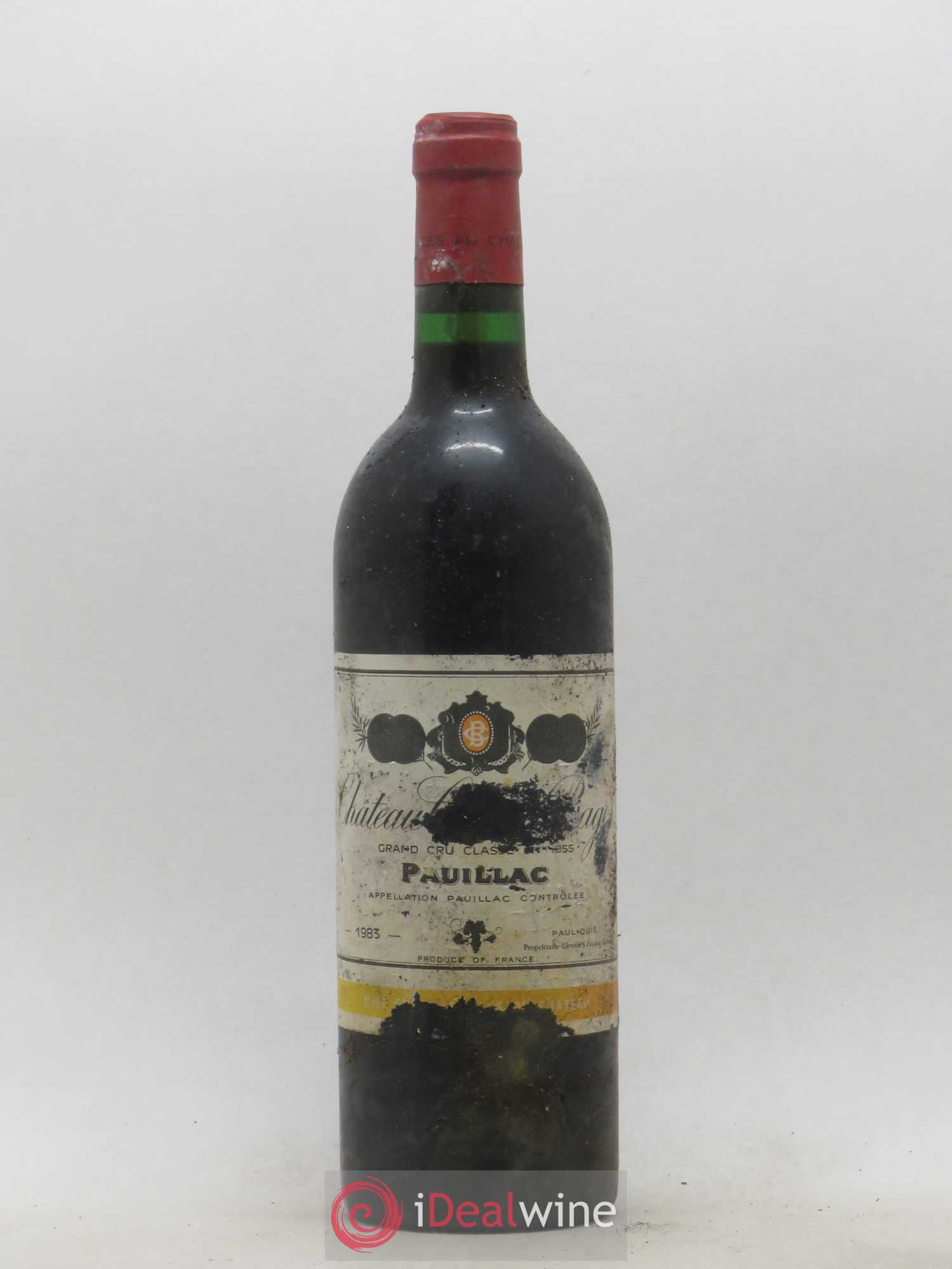 Château Croizet Bages 5ème Grand Cru Classé 1983 - Lot de 1 bouteille - 0