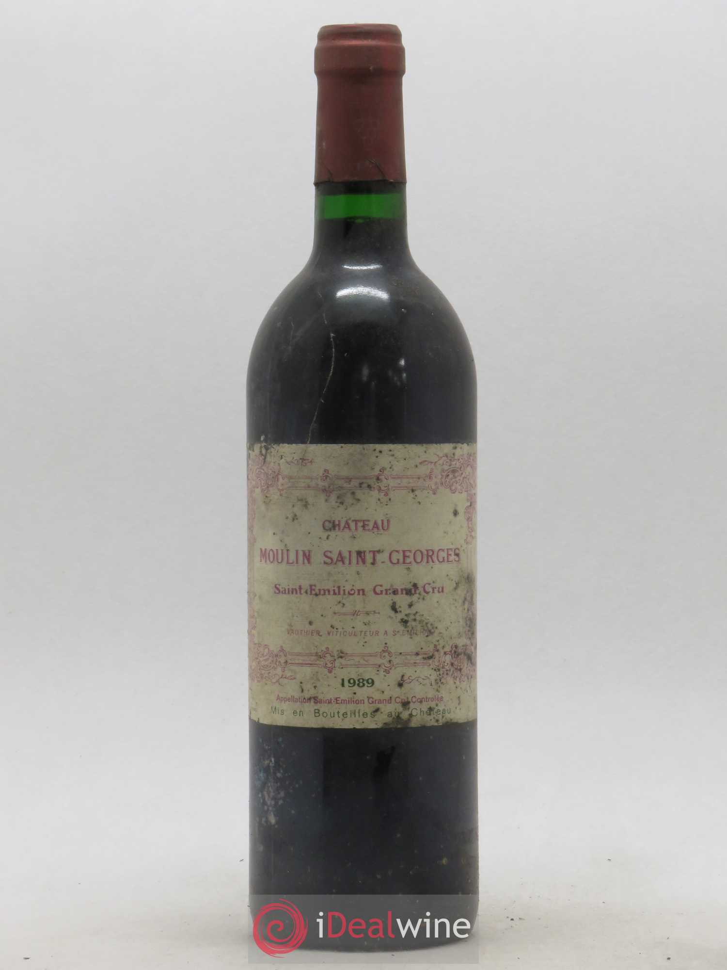 Château Moulin Saint Georges 1989 - Lot de 1 bouteille - 0