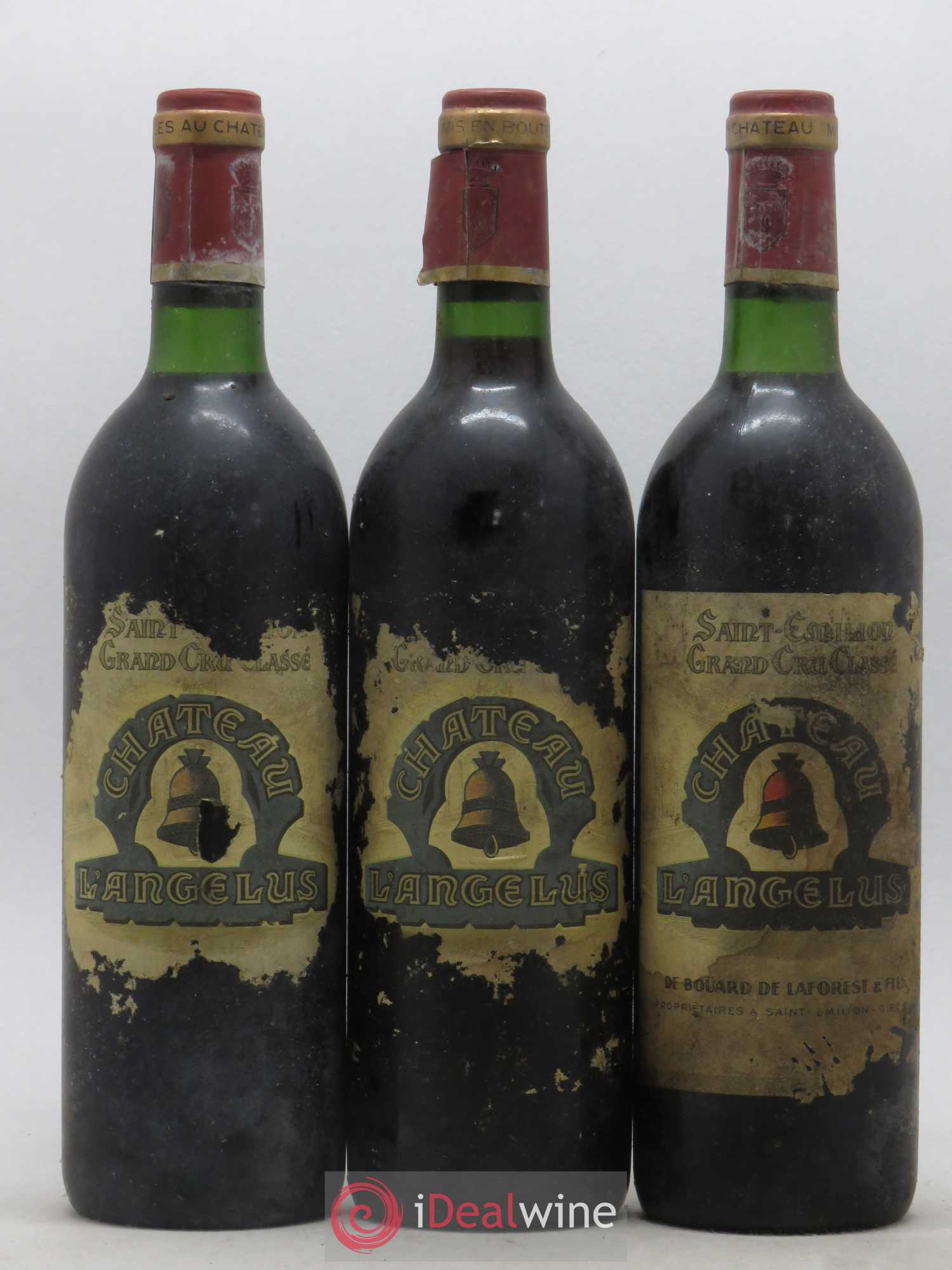 Château Angélus 1er Grand Cru Classé A 1982 - Lot de 3 bouteilles - 0