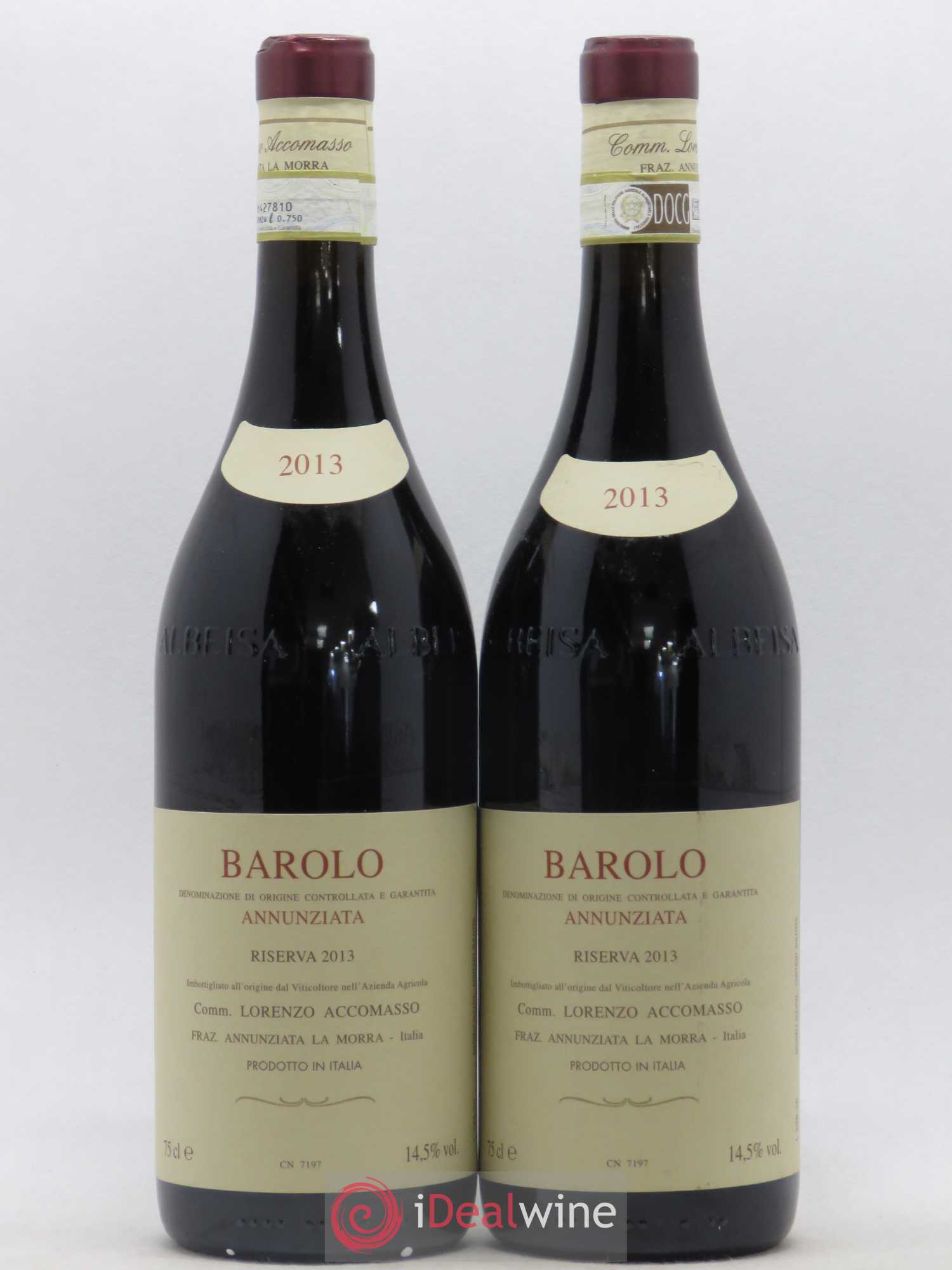 Barolo DOCG Annunziata Riserva Lorenzo Accomasso 2013 - Lot de 2 bouteilles - 0