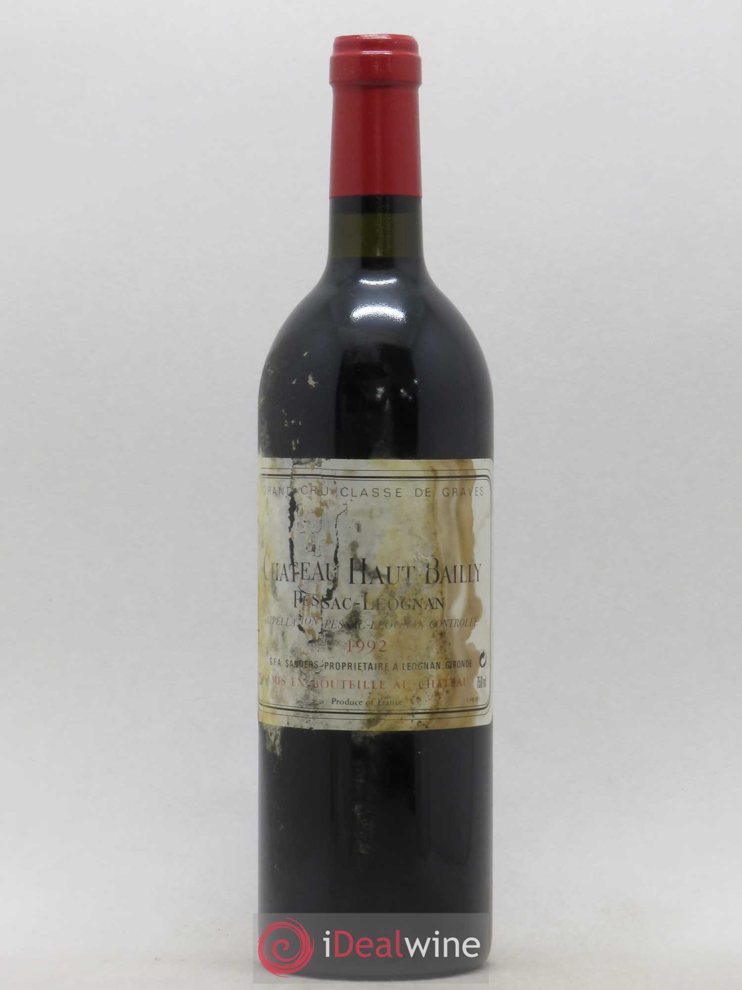 Château Haut-Bailly Cru Classé de Graves 1992 - Lot de 1 bouteille - 0
