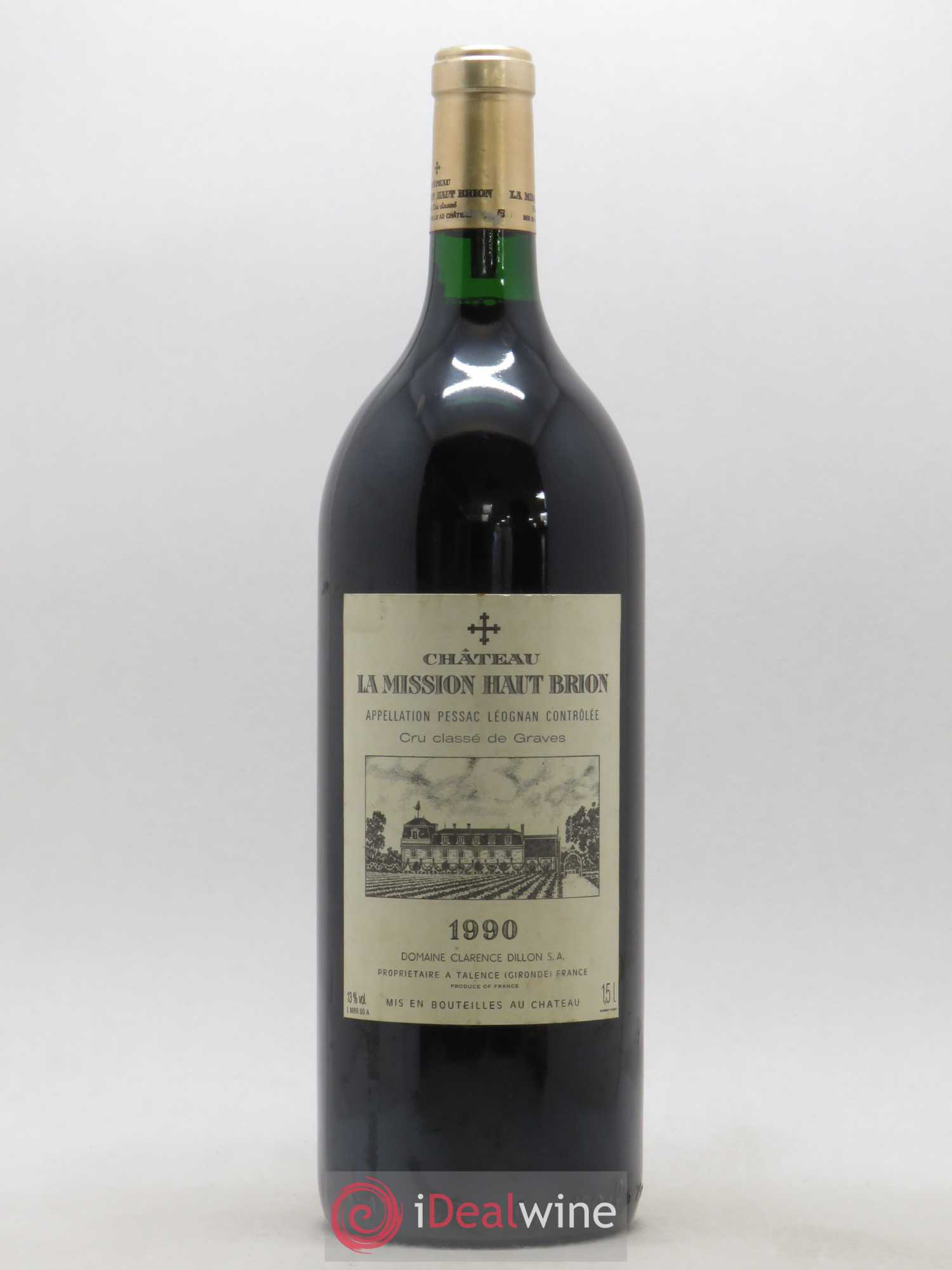 Château la Mission Haut-Brion Cru Classé de Graves 1990 - Lot de 1 magnum - 0