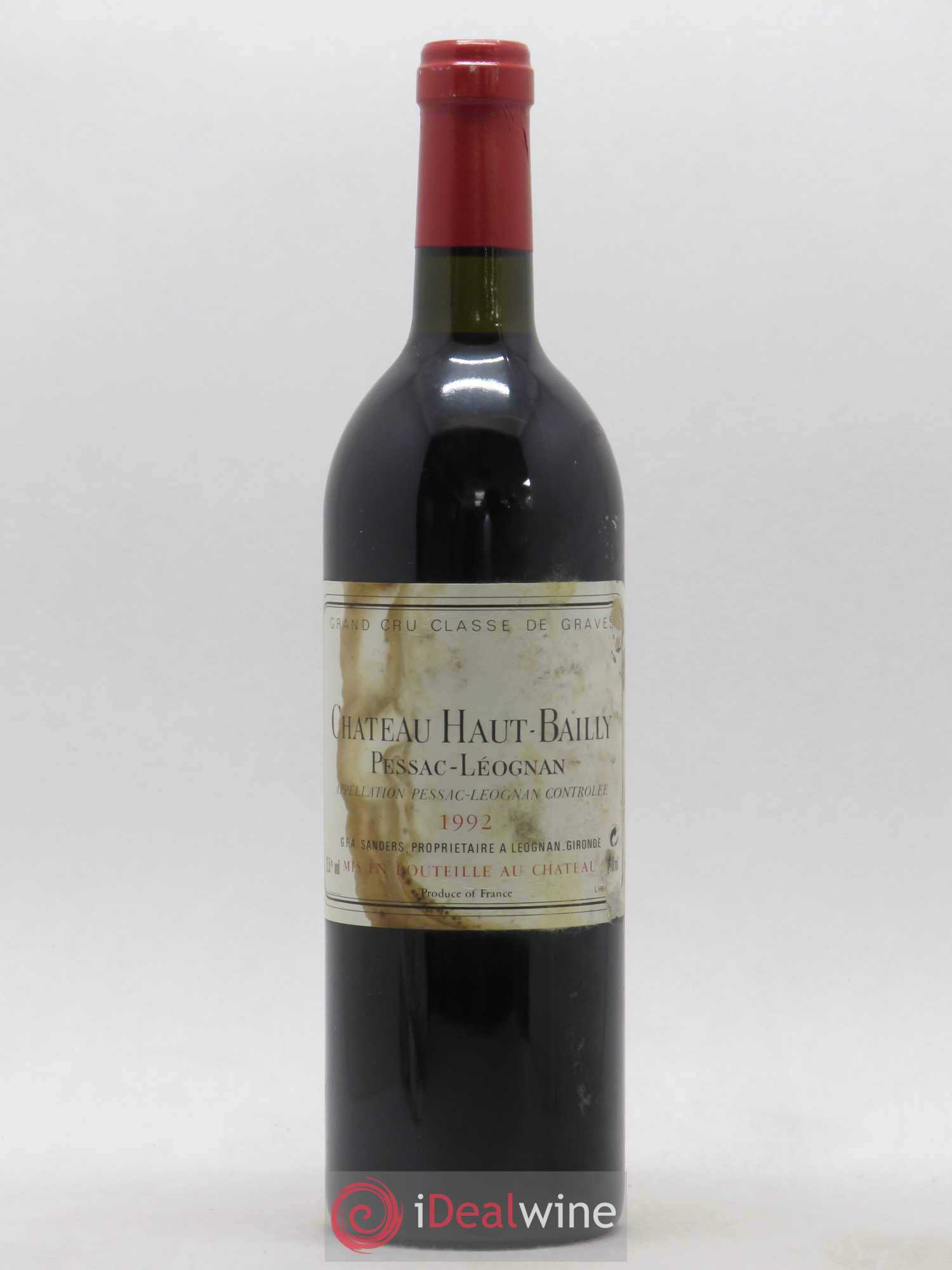 Château Haut-Bailly Cru Classé de Graves 1992 - Lot de 1 bouteille - 0