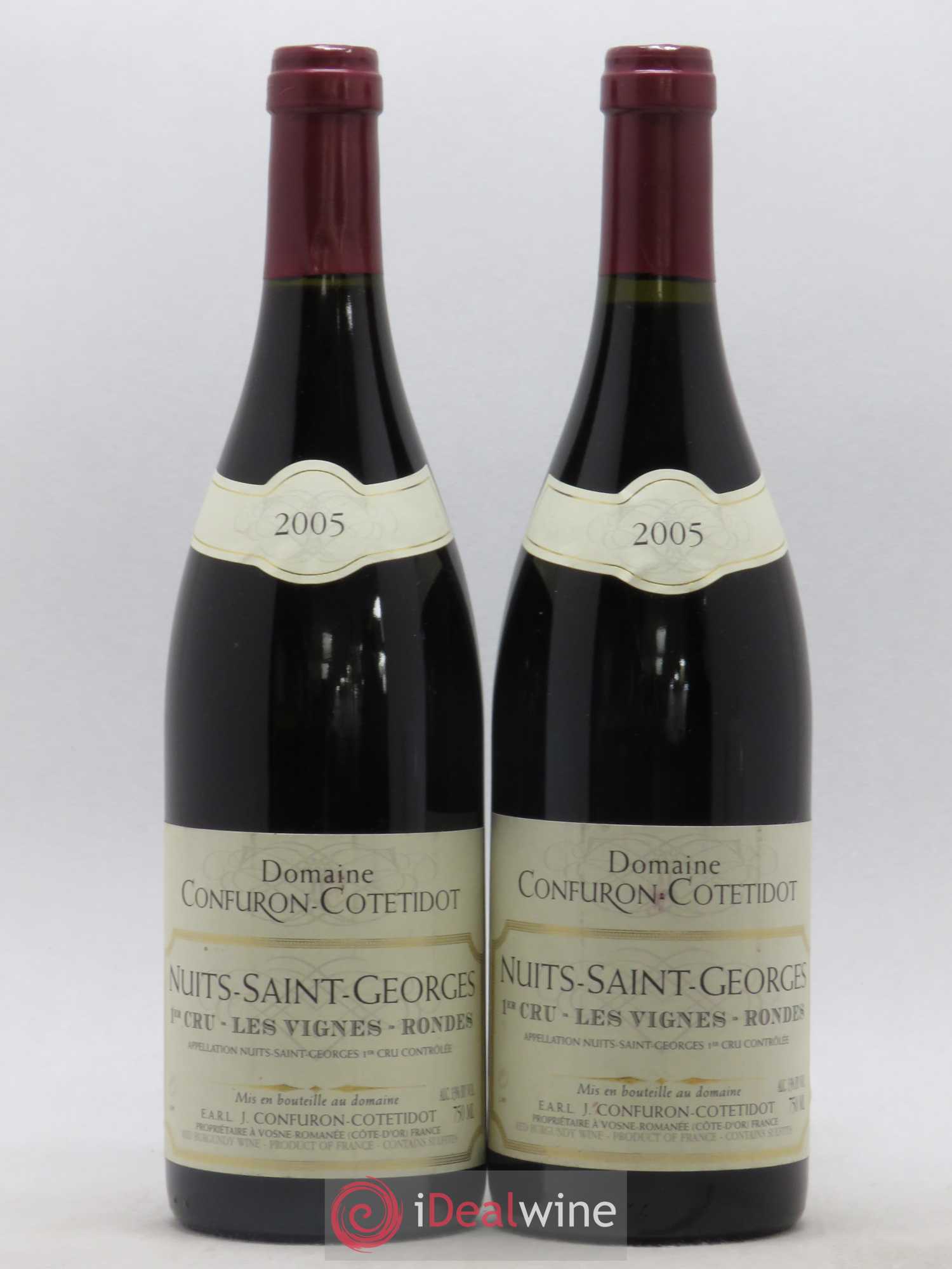 Nuits-Saint-Georges 1er Cru Les Vignes Rondes Confuron-Cotetidot 2005 - Lot de 2 bouteilles - 0
