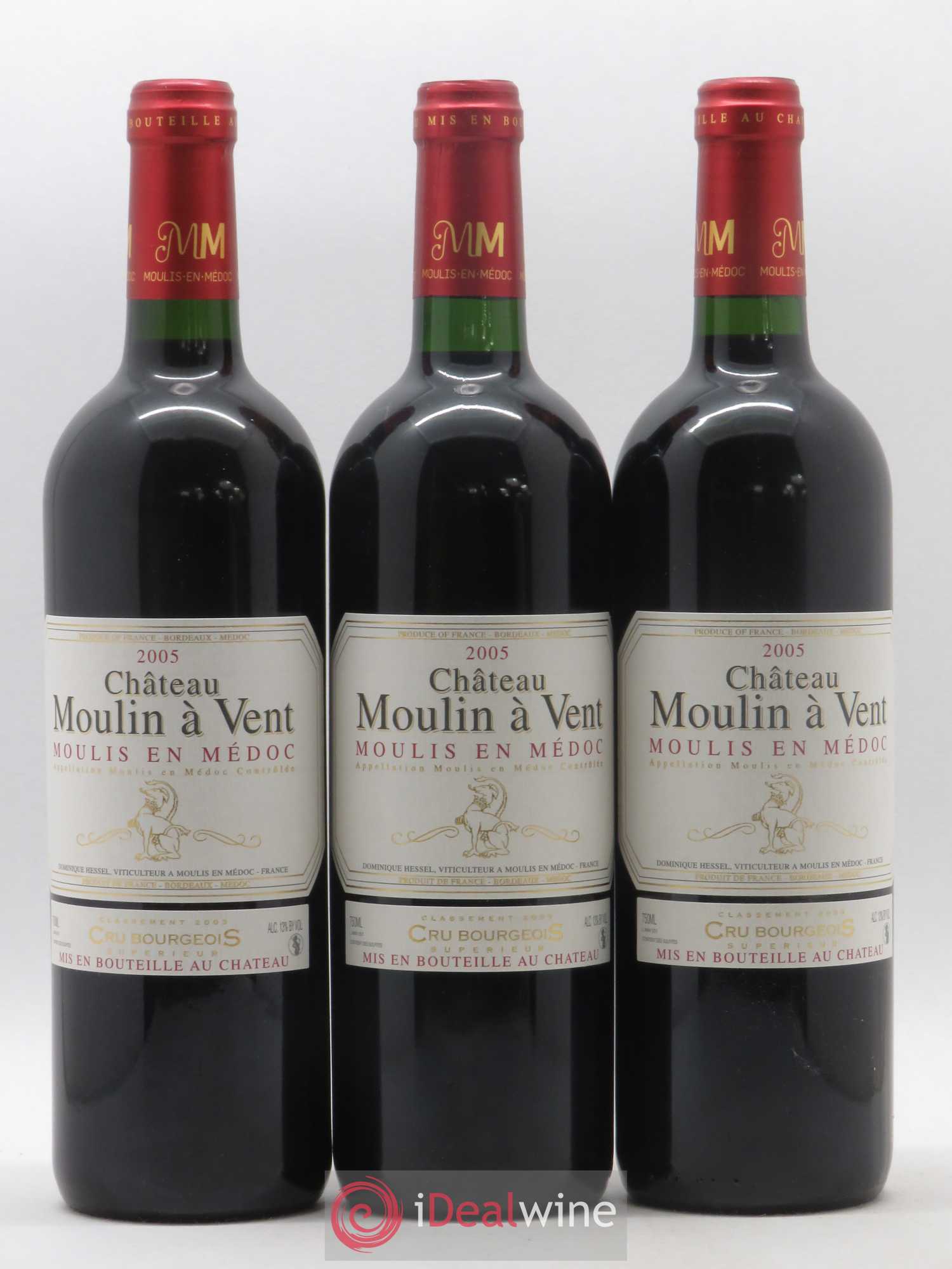 Château Moulin à Vent Cru Bourgeois 2005 - Lot de 6 bouteilles - 2