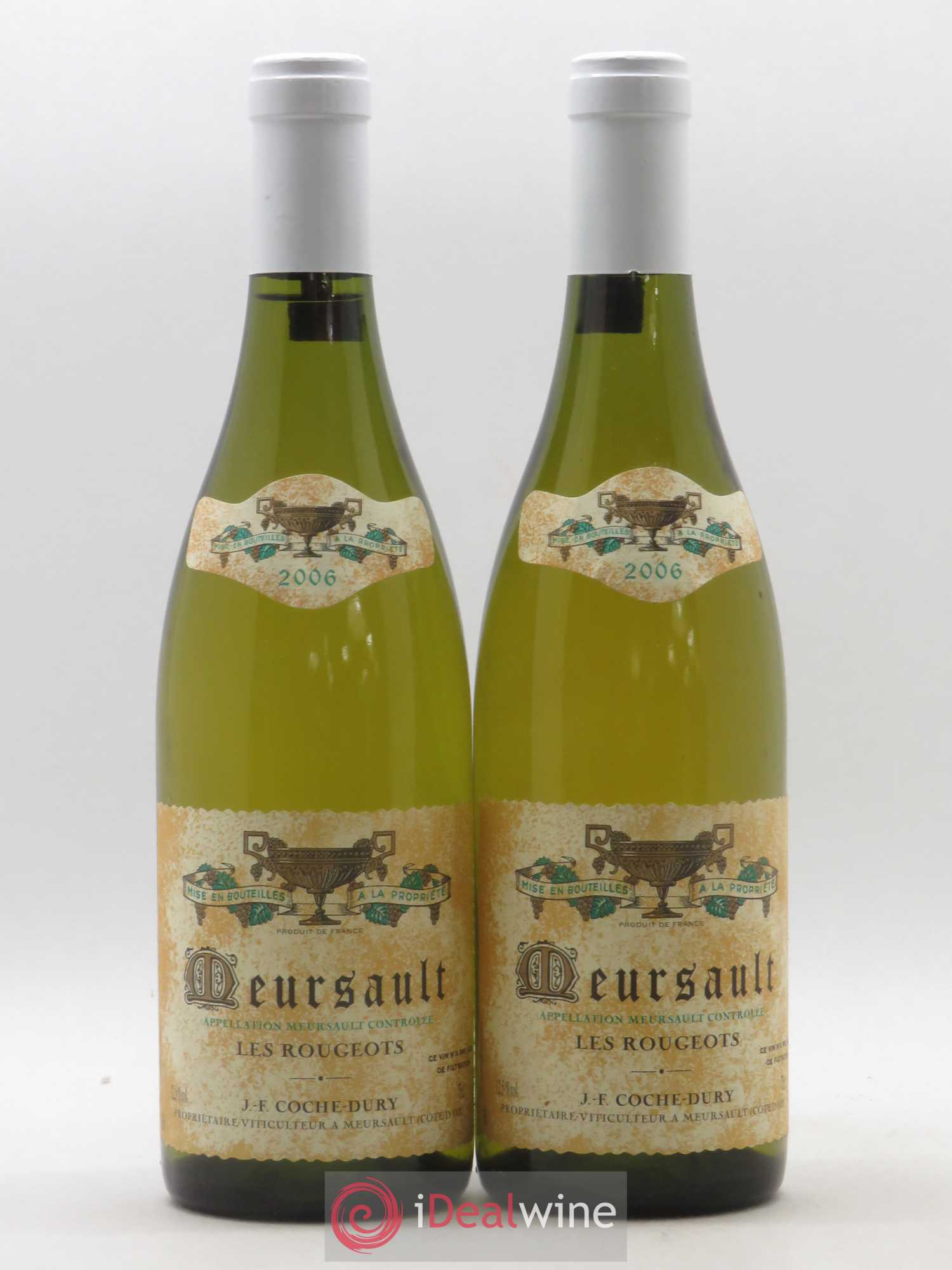 Meursault Les Rougeots Coche Dury (Domaine) 2006 - Lot de 2 bouteilles - 0