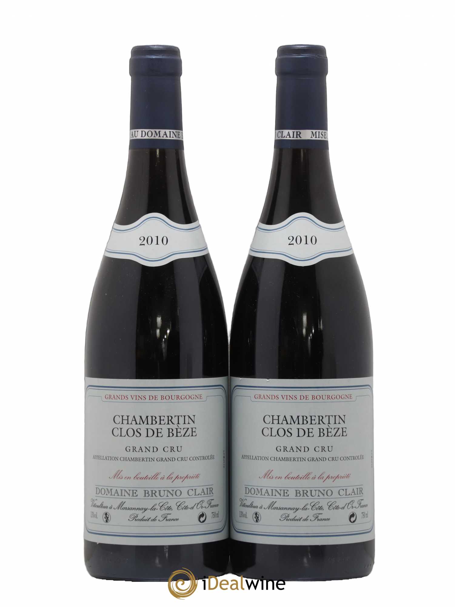 Chambertin Clos de Bèze Grand Cru Bruno Clair (Domaine) 2010 - Lot de 2 bouteilles - 0