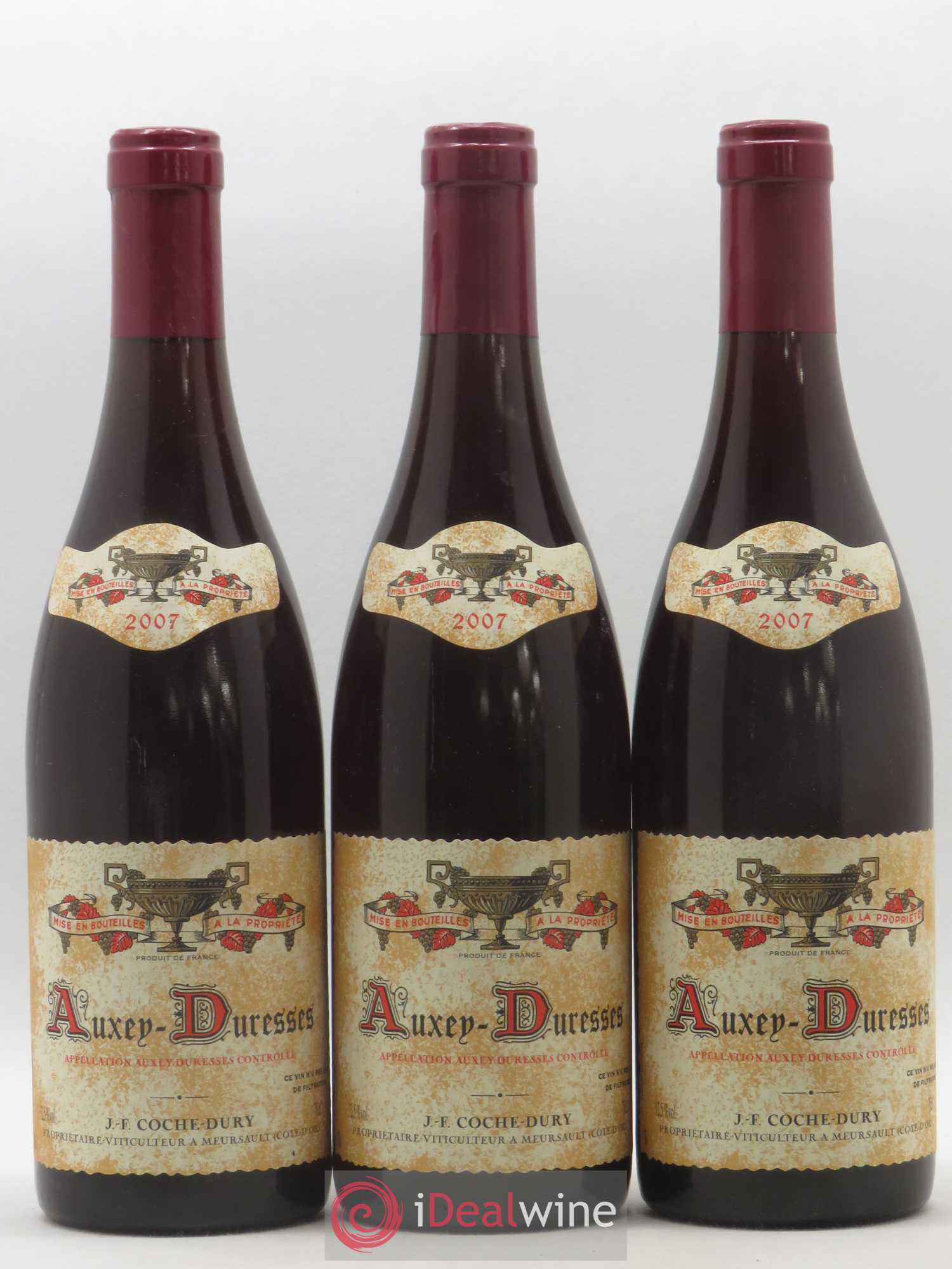 Auxey-Duresses Coche Dury (Domaine) 2007 - Lot de 3 bouteilles - 0