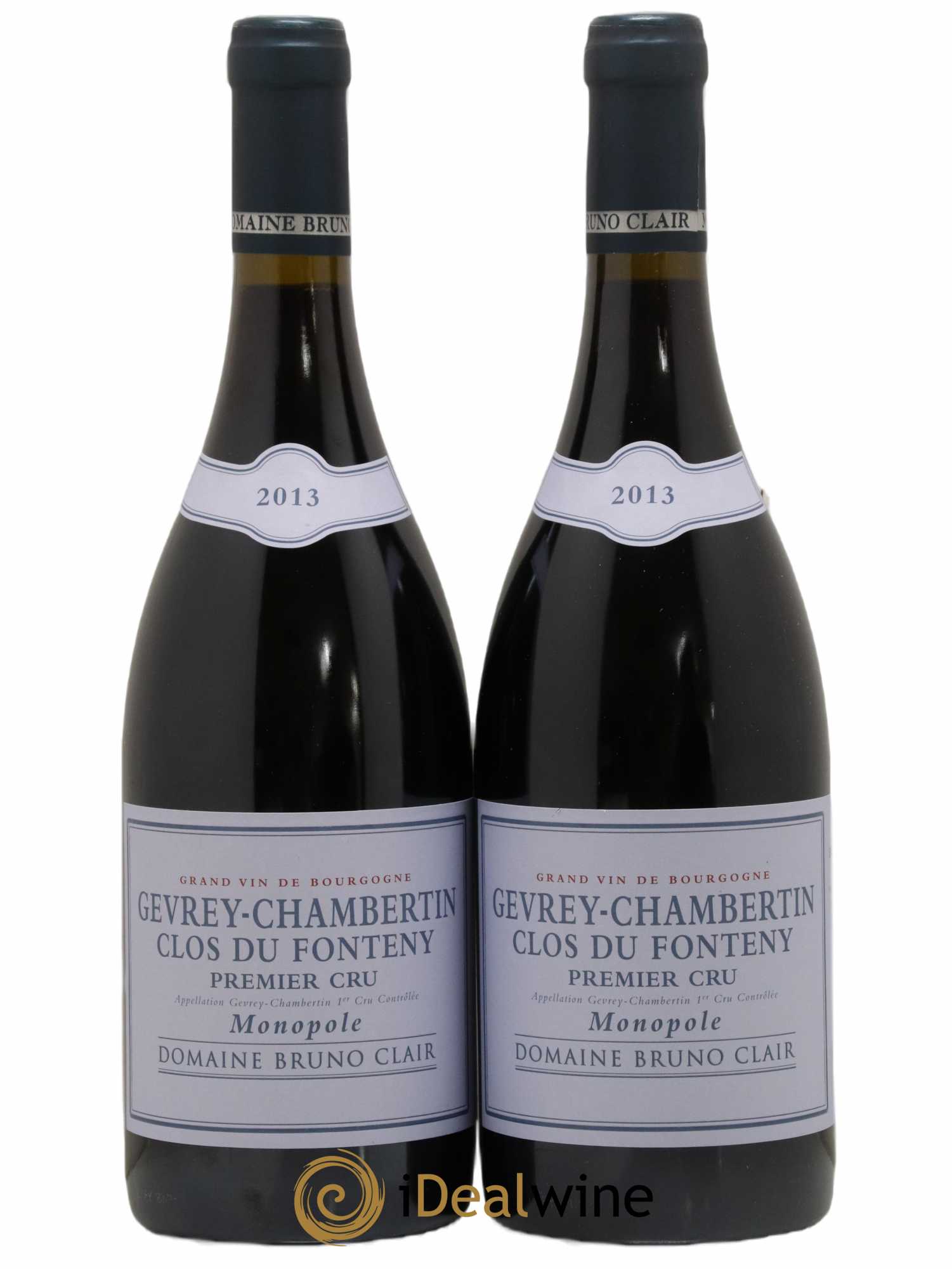 Gevrey-Chambertin 1er Cru Clos du Fonteny Bruno Clair (Domaine) 2013 - Lotto di 2 bottiglie - 0