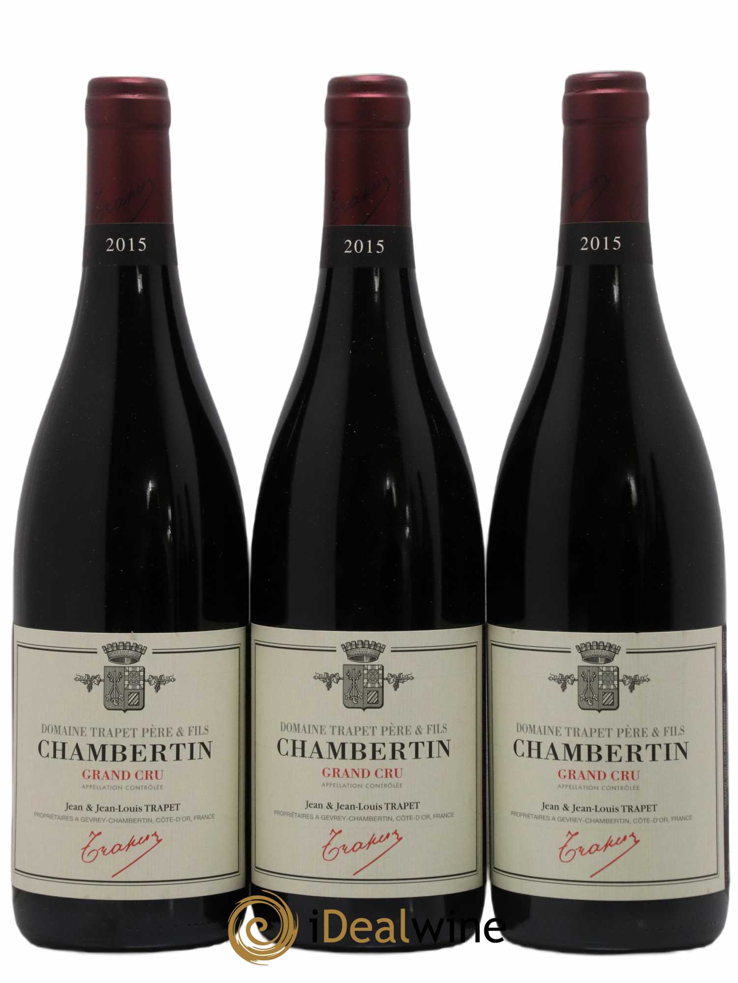 Chambertin Grand Cru Domaine Trapet 2015 - Lot de 3 bouteilles - 0
