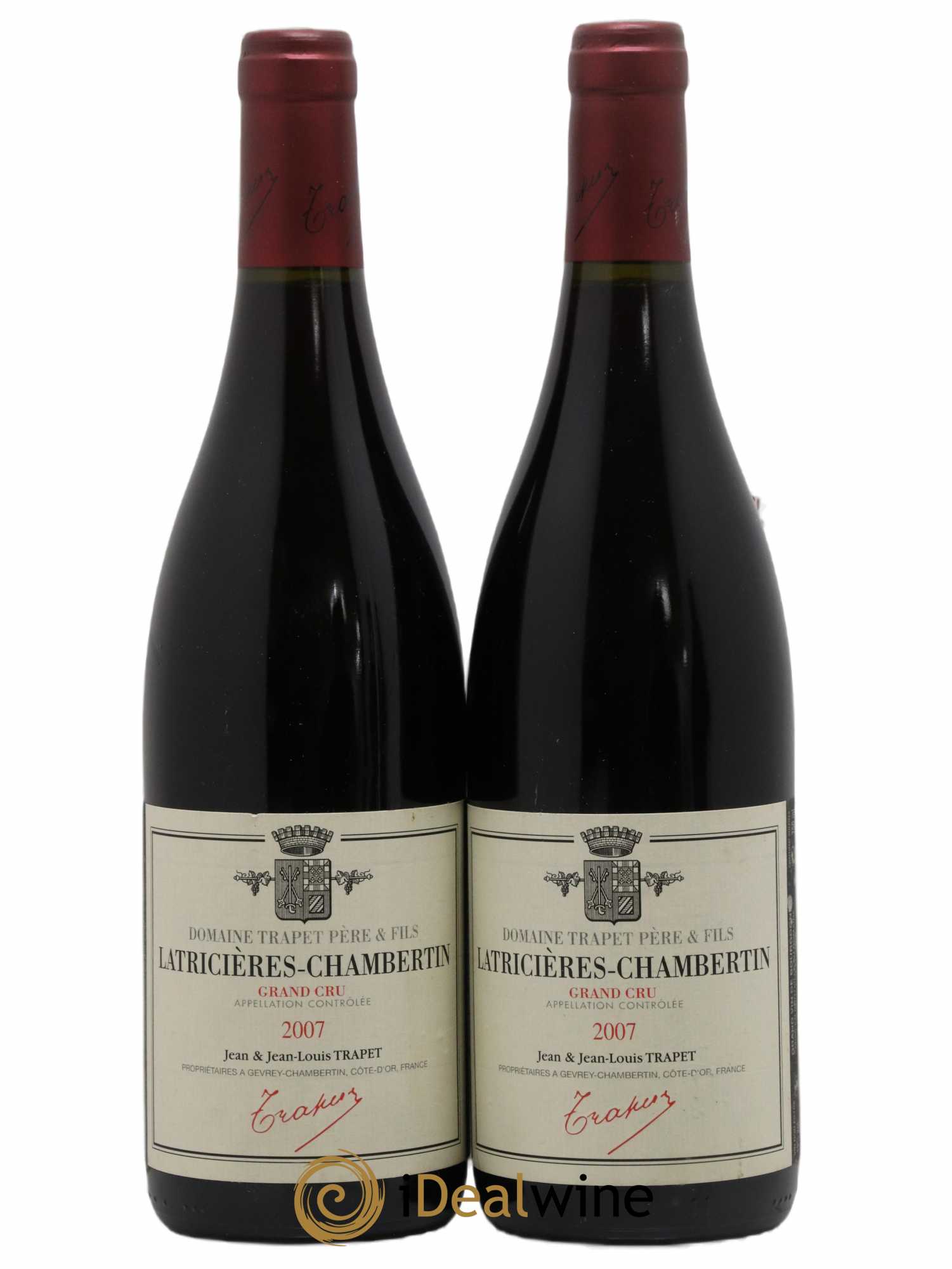 Latricières-Chambertin Grand Cru Domaine Trapet 2007 - Lot de 2 bouteilles - 0