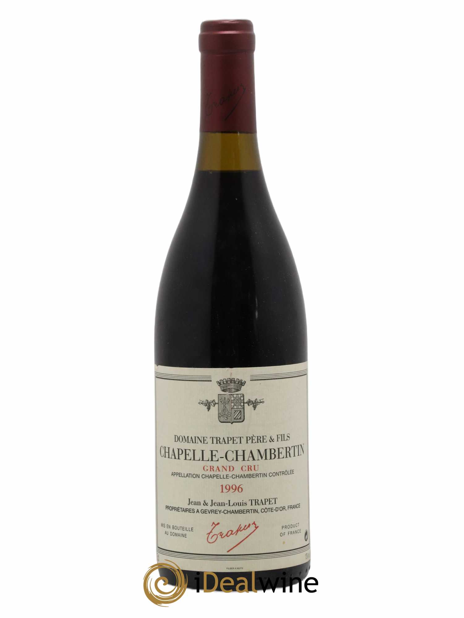 Chapelle-Chambertin Grand Cru Domaine Trapet 1996 - Lot de 1 bouteille - 0