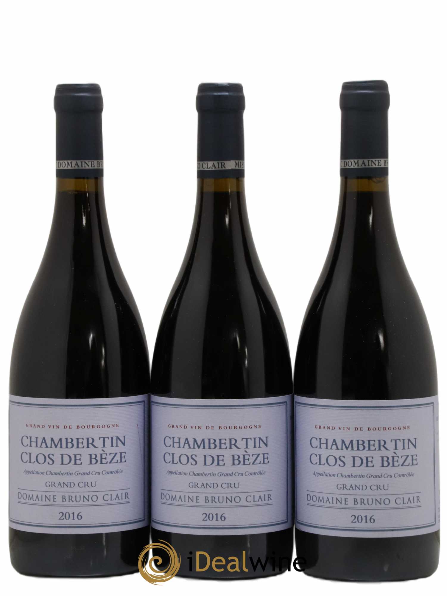 Chambertin Clos de Bèze Grand Cru Bruno Clair (Domaine) 2016 - Lot de 3 bouteilles - 0